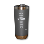 22oz Grey Deluxe Insulated Tumbler