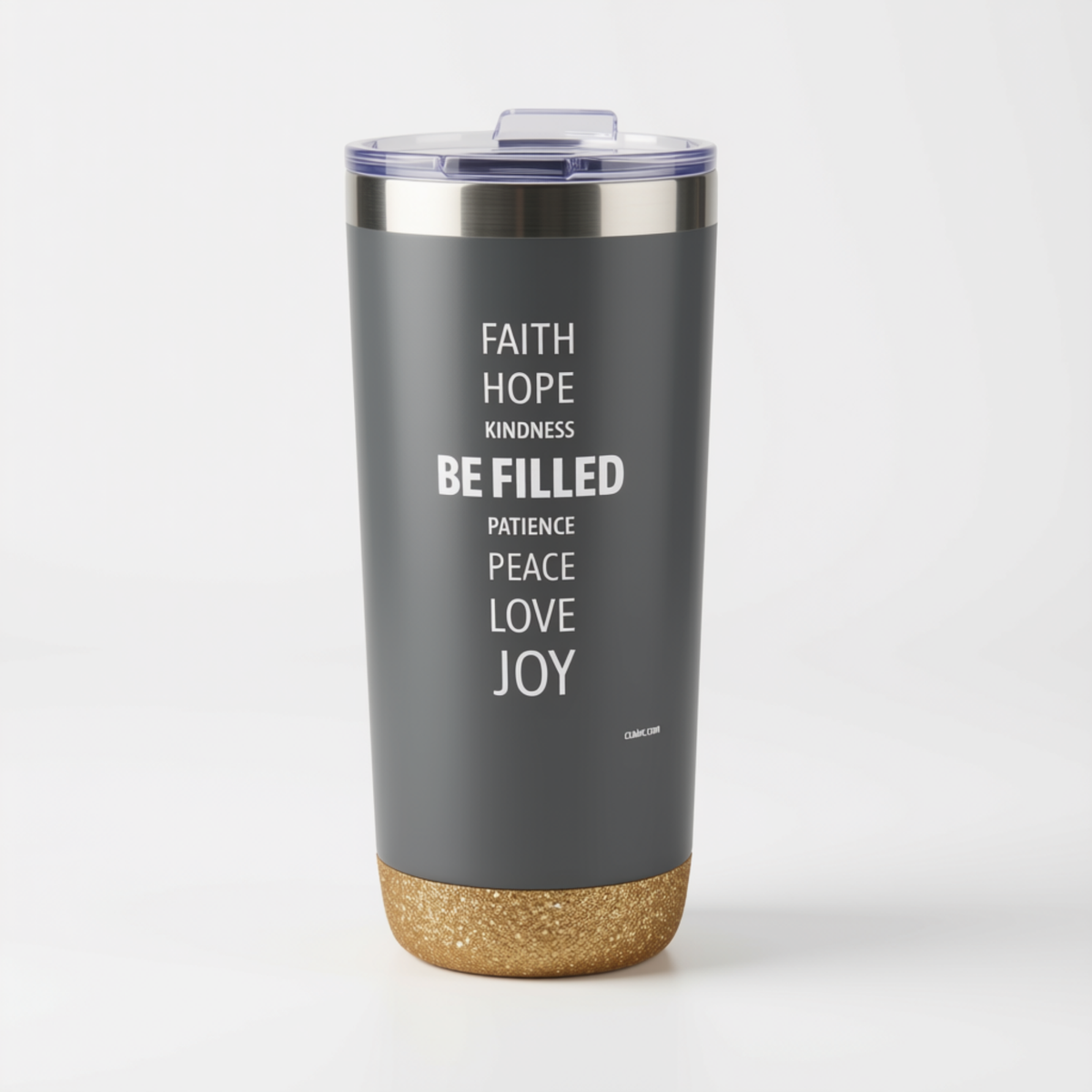 22oz Grey Deluxe Insulated Tumbler