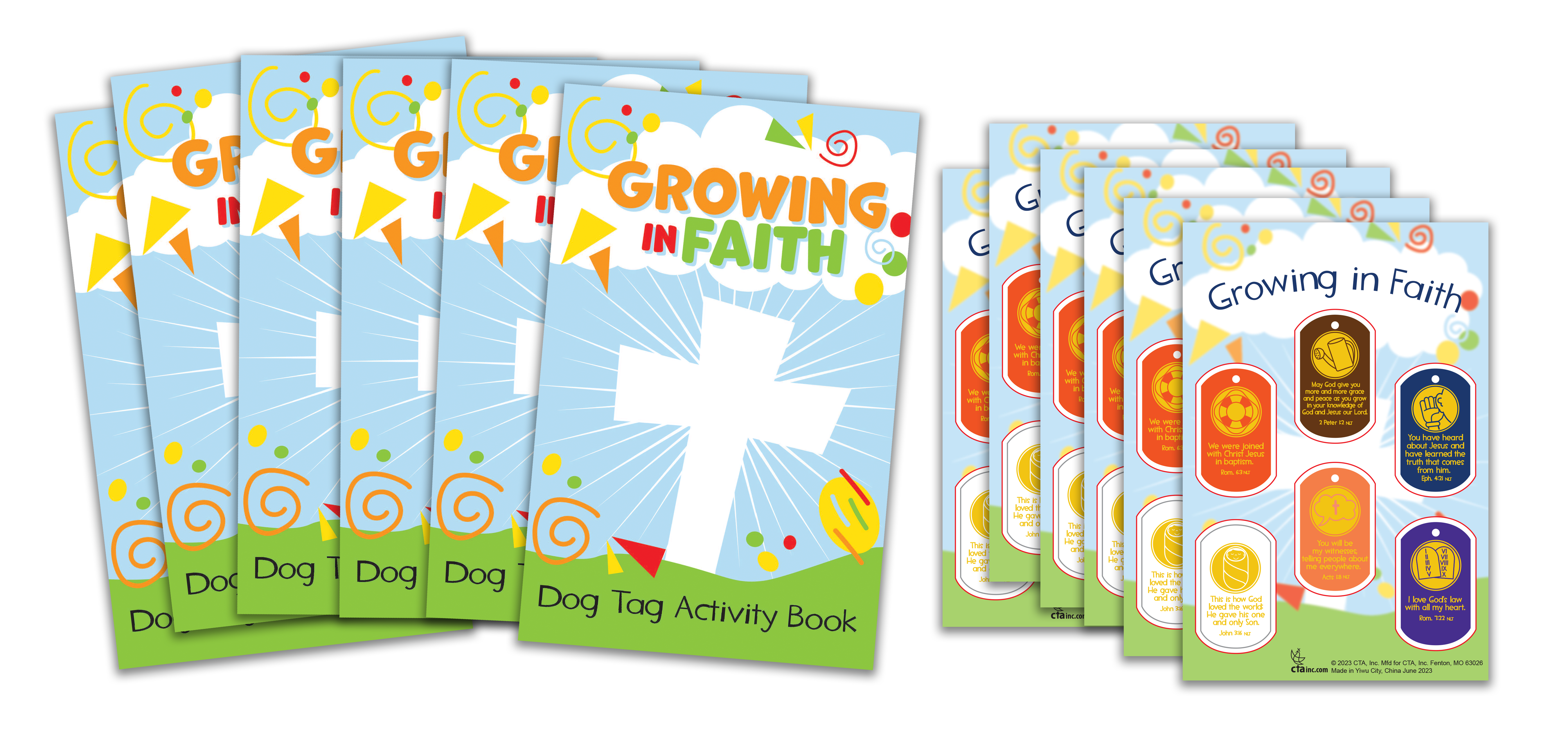 Growing in Faith Activity Books & Stickers Kit
