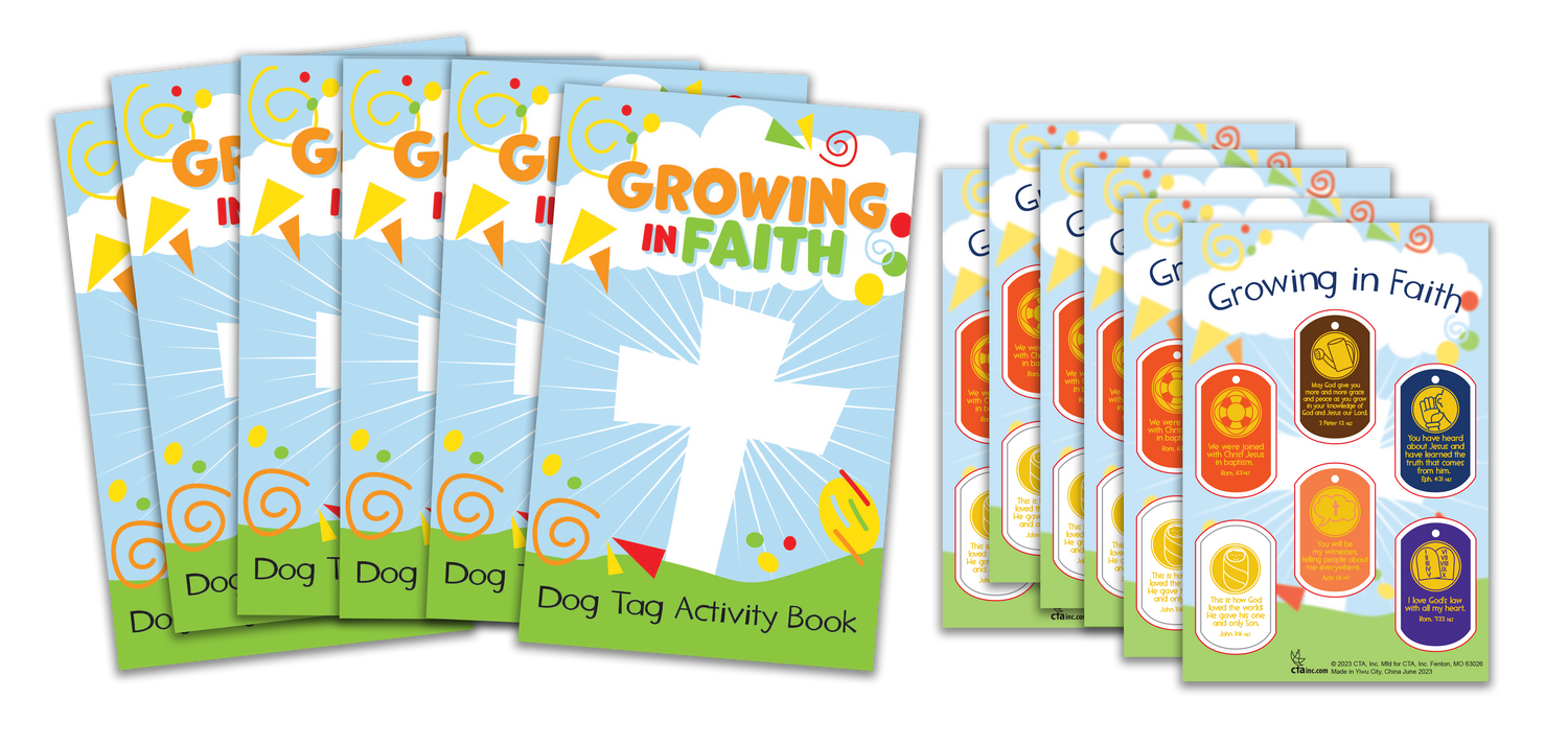 Growing in Faith Activity Books & Stickers Kit
