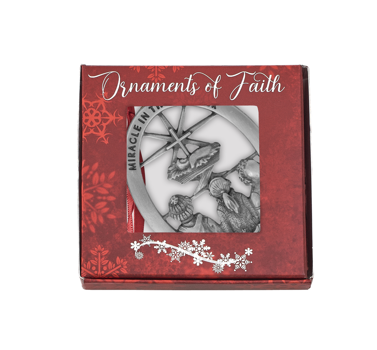 “Miracle in the Manger” Celebrate the birth of Jesus with this ornament that is
capturing the wonder of Christmas with children gazing up at the star that
points to the miracle in the manger, Jesus.