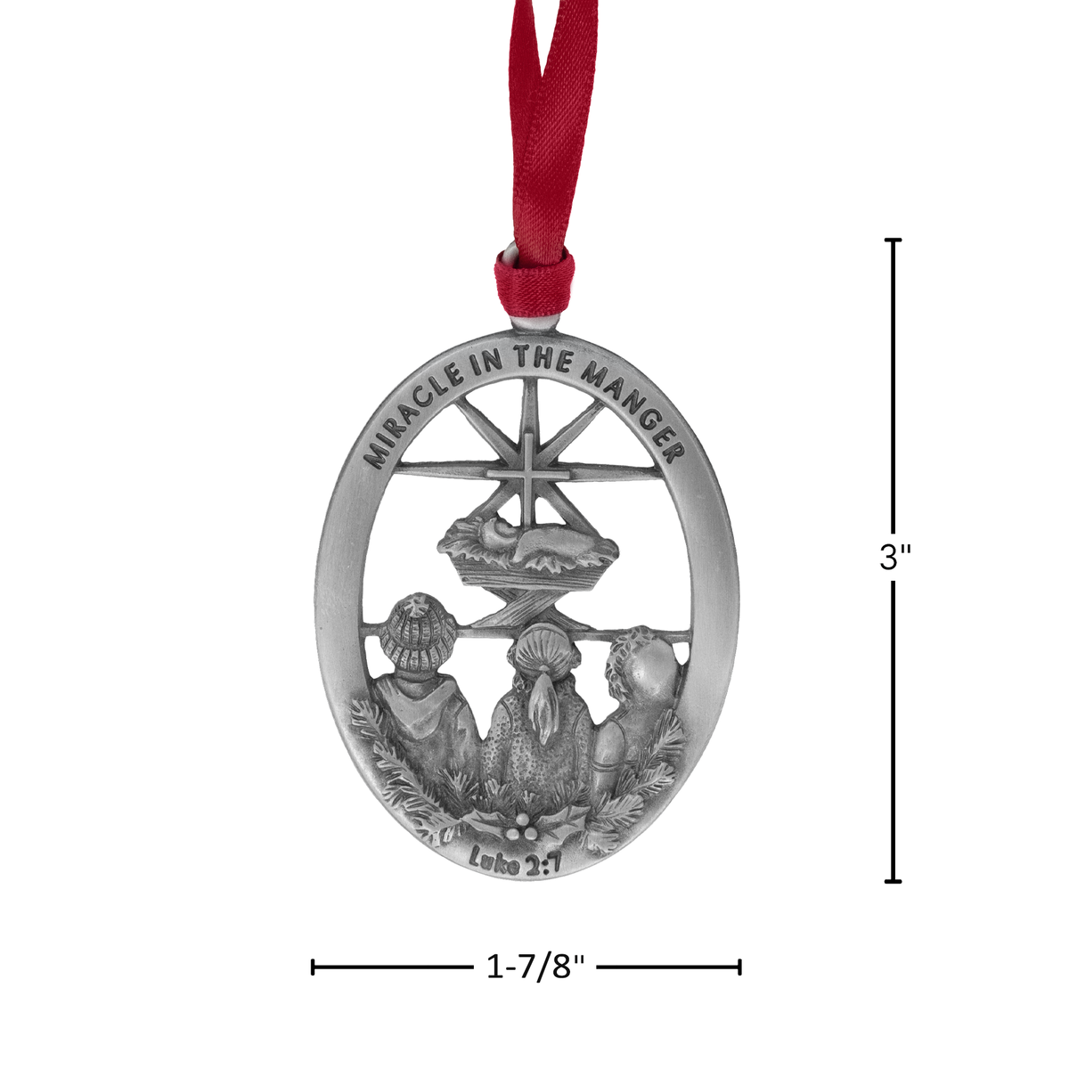 “Miracle in the Manger” Celebrate the birth of Jesus with this ornament that is
capturing the wonder of Christmas with children gazing up at the star that
points to the miracle in the manger, Jesus.