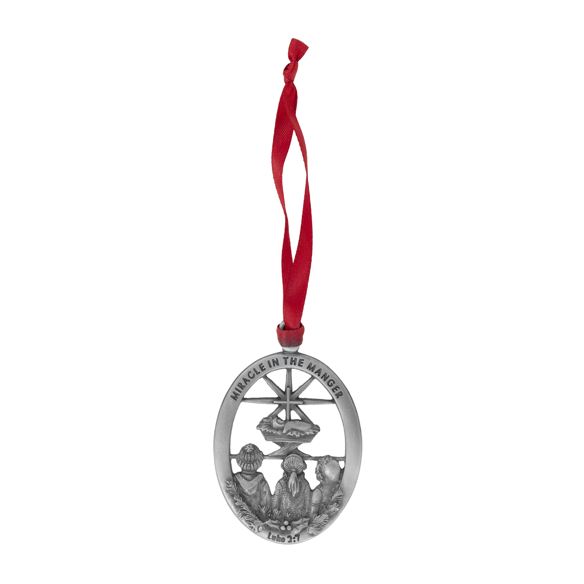 “Miracle in the Manger” Celebrate the birth of Jesus with this ornament that is
capturing the wonder of Christmas with children gazing up at the star that
points to the miracle in the manger, Jesus.