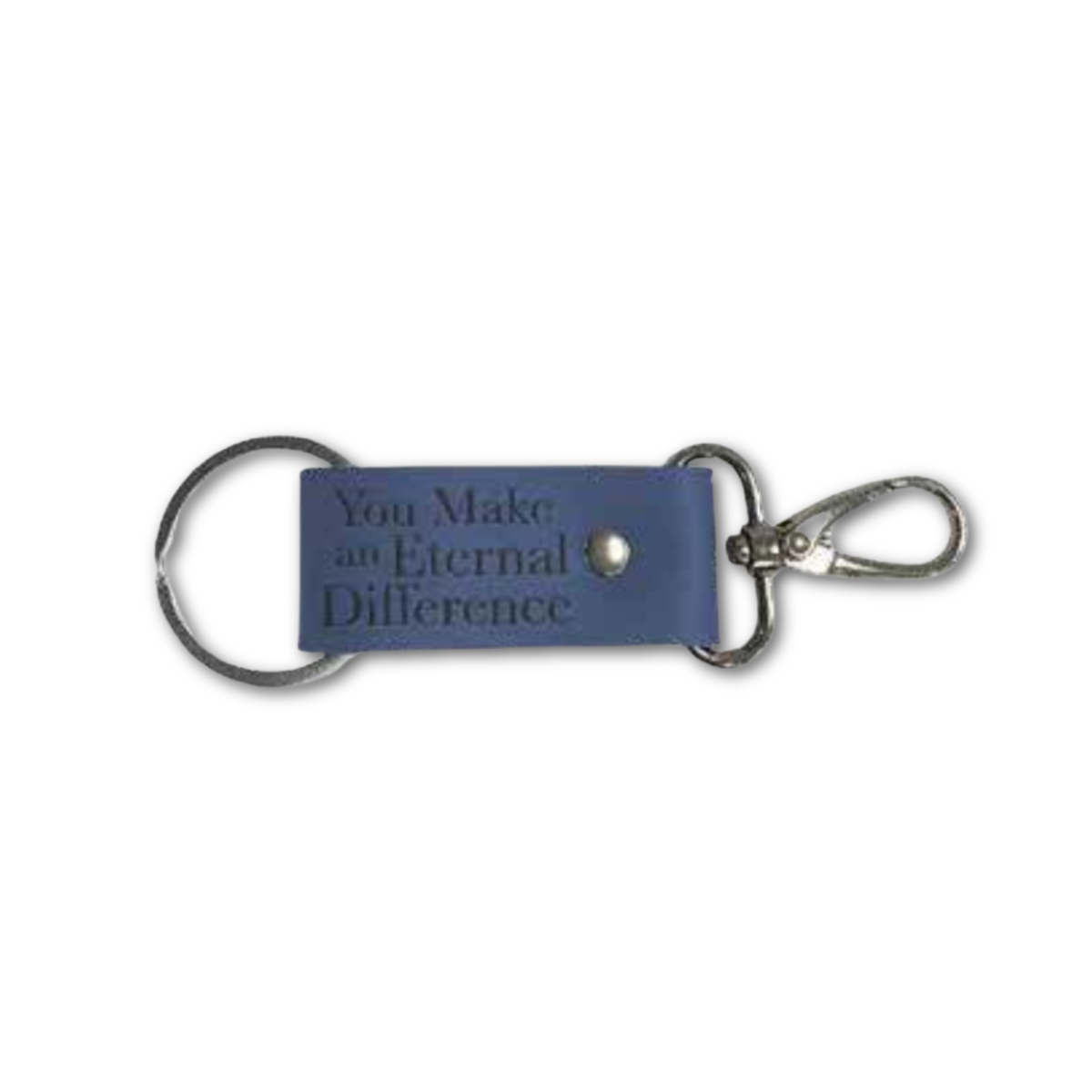 Vegan Leather Key Chain Clip - You Make an Eternal Difference