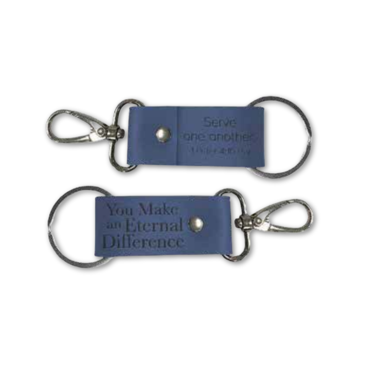 Vegan Leather Key Chain Clip - You Make an Eternal Difference