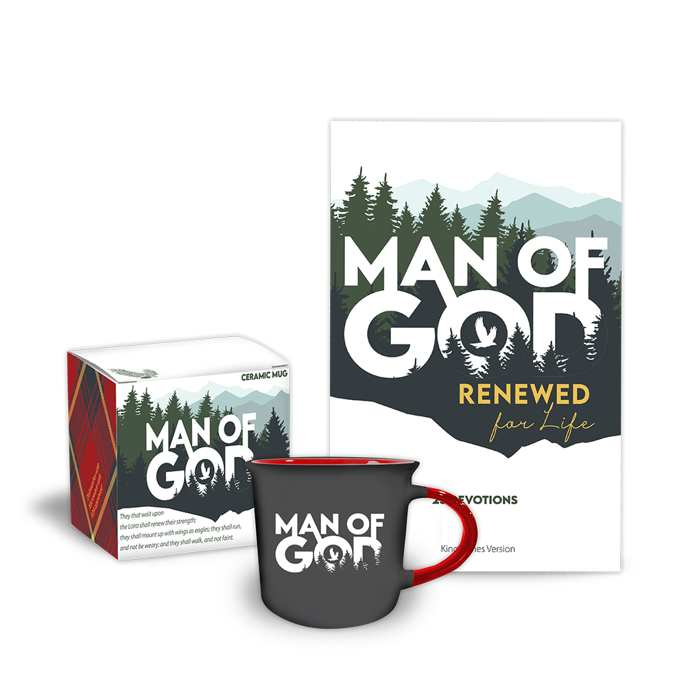 KJV - Man of God Ceramic Mug & Journal Set