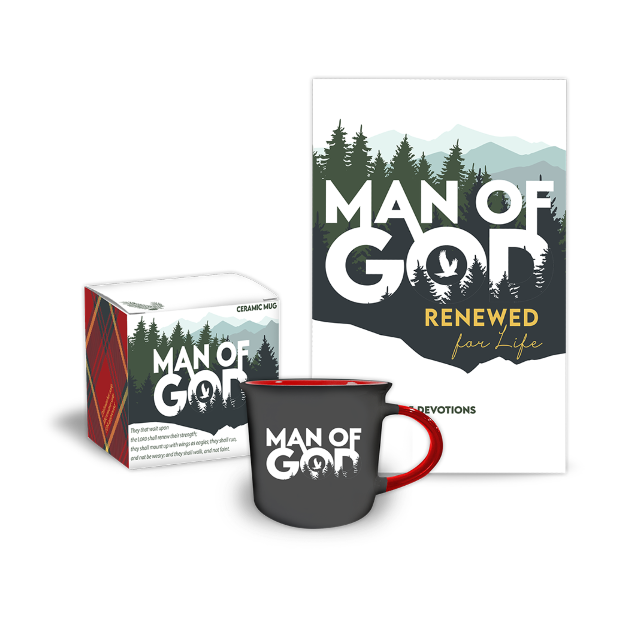 Man of God Renewed for Life Free Devotion Book with Mug Purchase