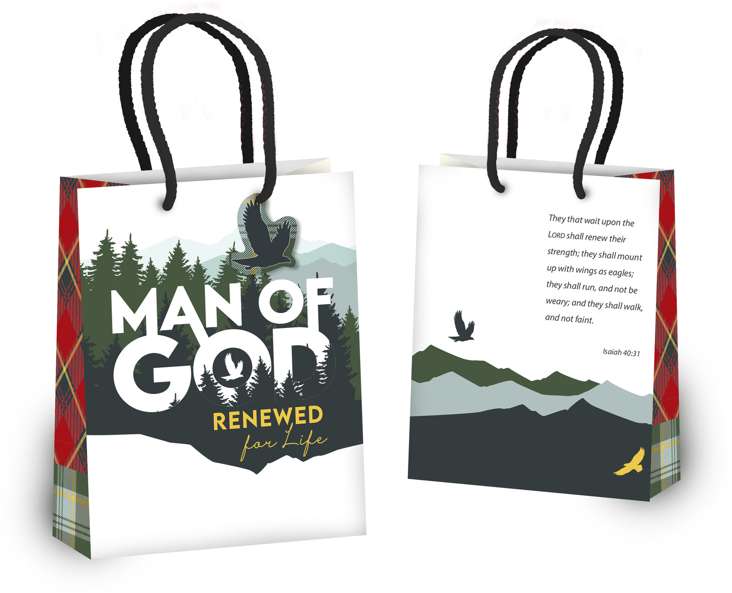 Gift Bag and Tag - Man of God: Renewed for Life