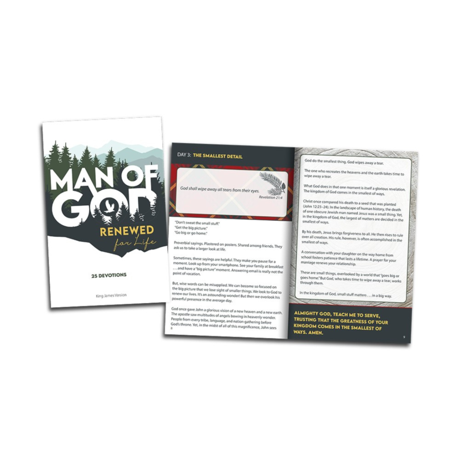 KJV Devotion Book & Mug Gift Set - Man of God: Renewed for Life