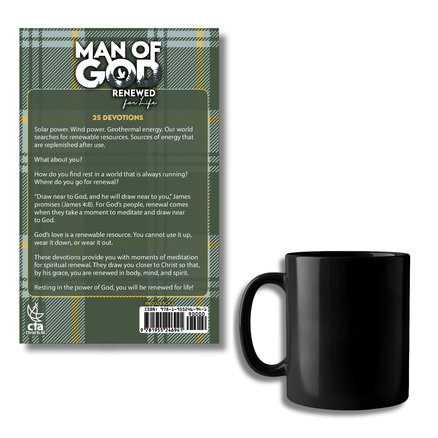 KJV Devotion Book & Mug Gift Set - Man of God: Renewed for Life