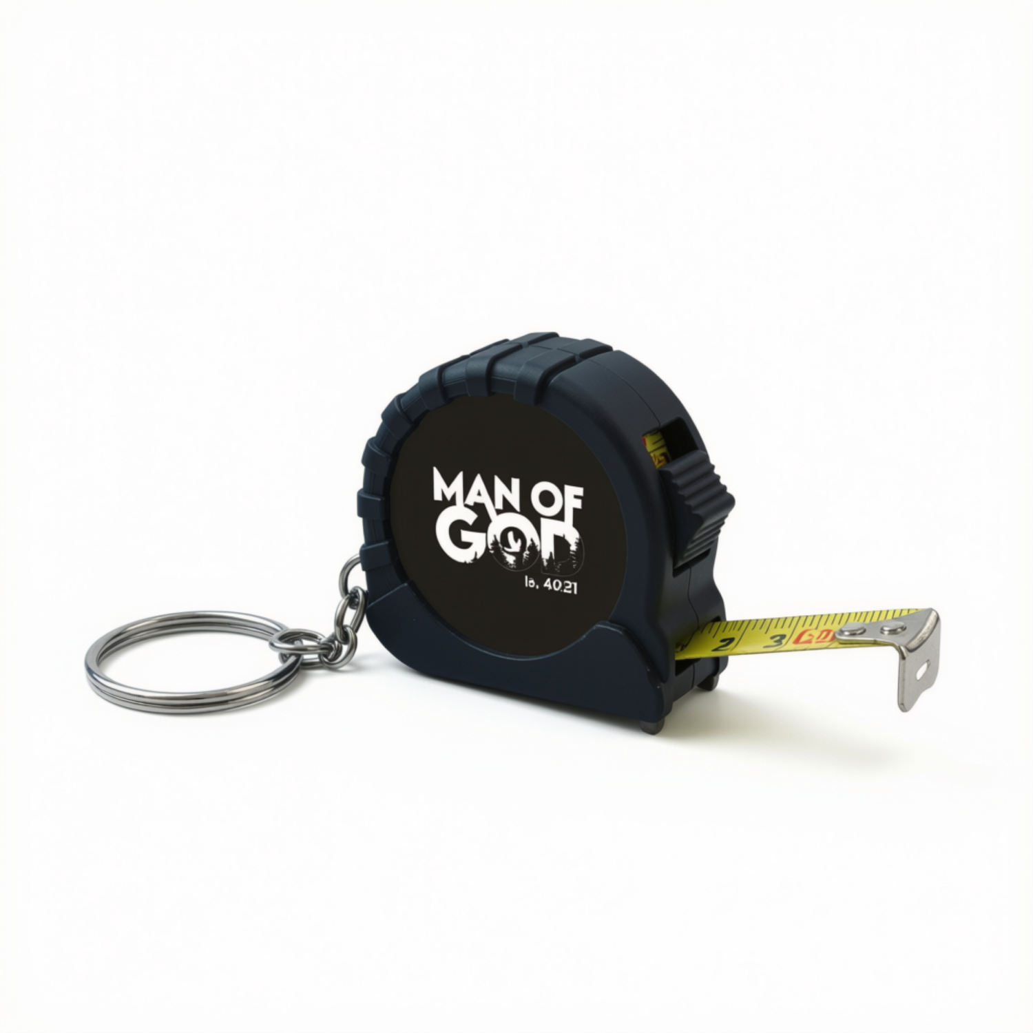 Tape Measure Keychain - Man of God: Renewed for Life