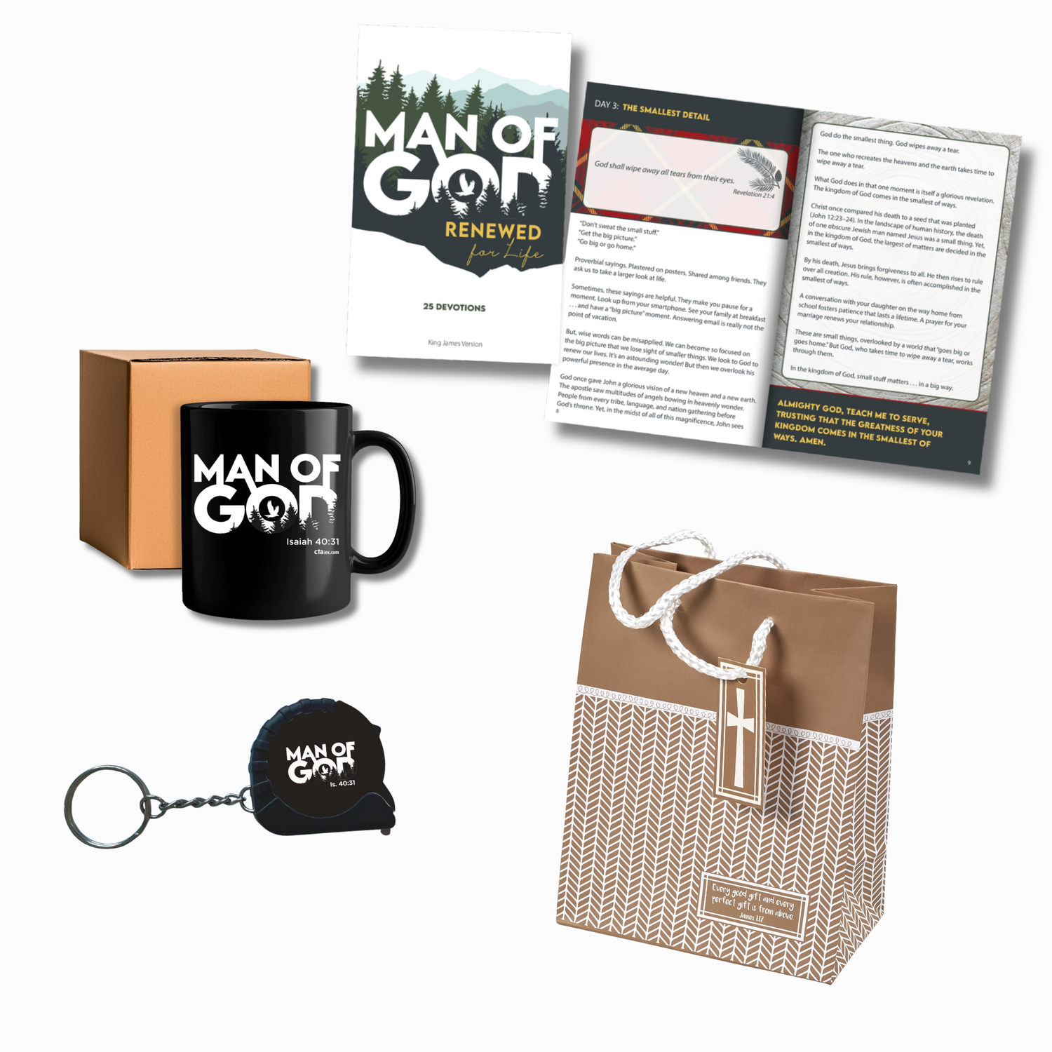 KJV - Deluxe Men's Gift Set - Man of God: Renewed for Life