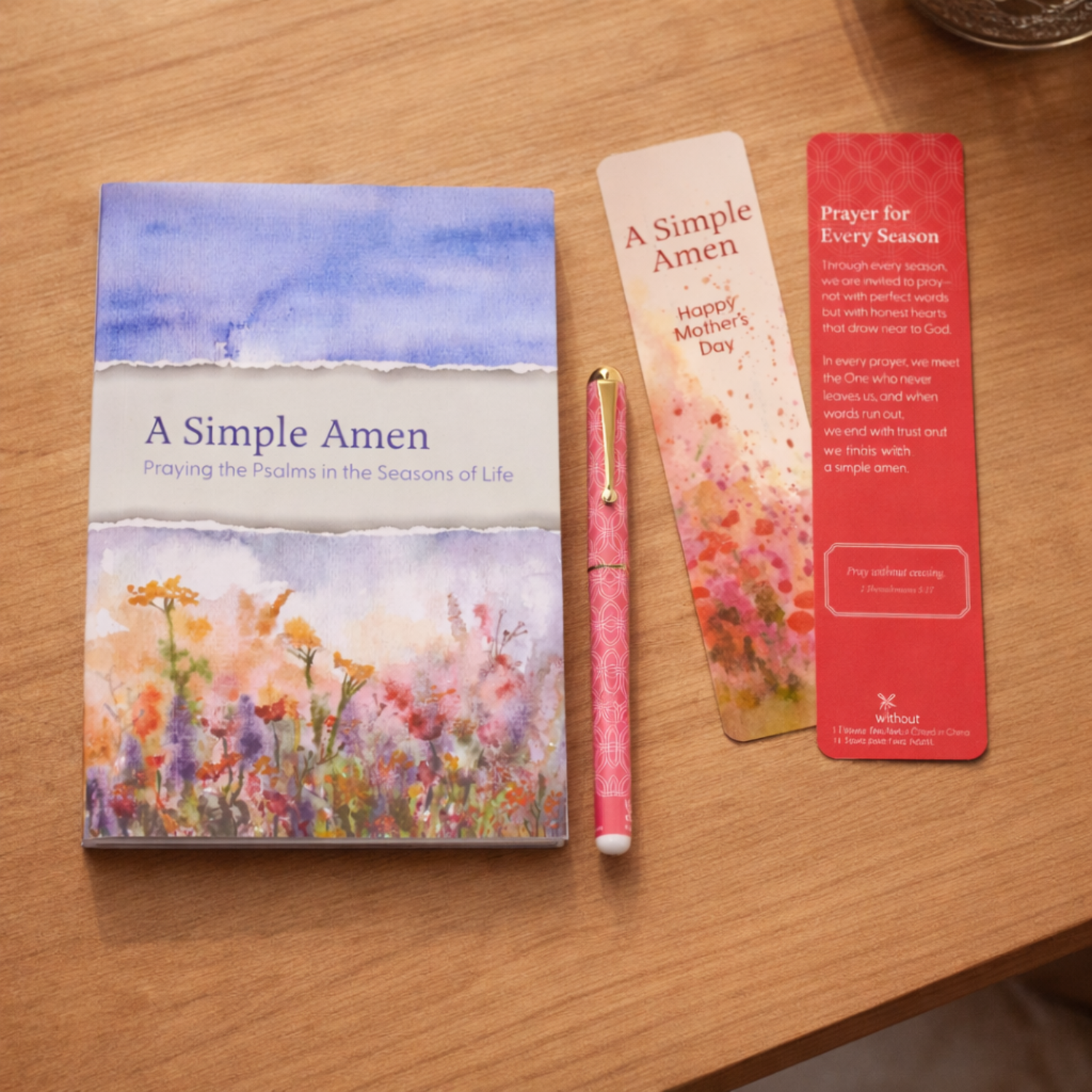 Happy Mother's Day Bookmark & Pen Gift Set - A Simple Amen