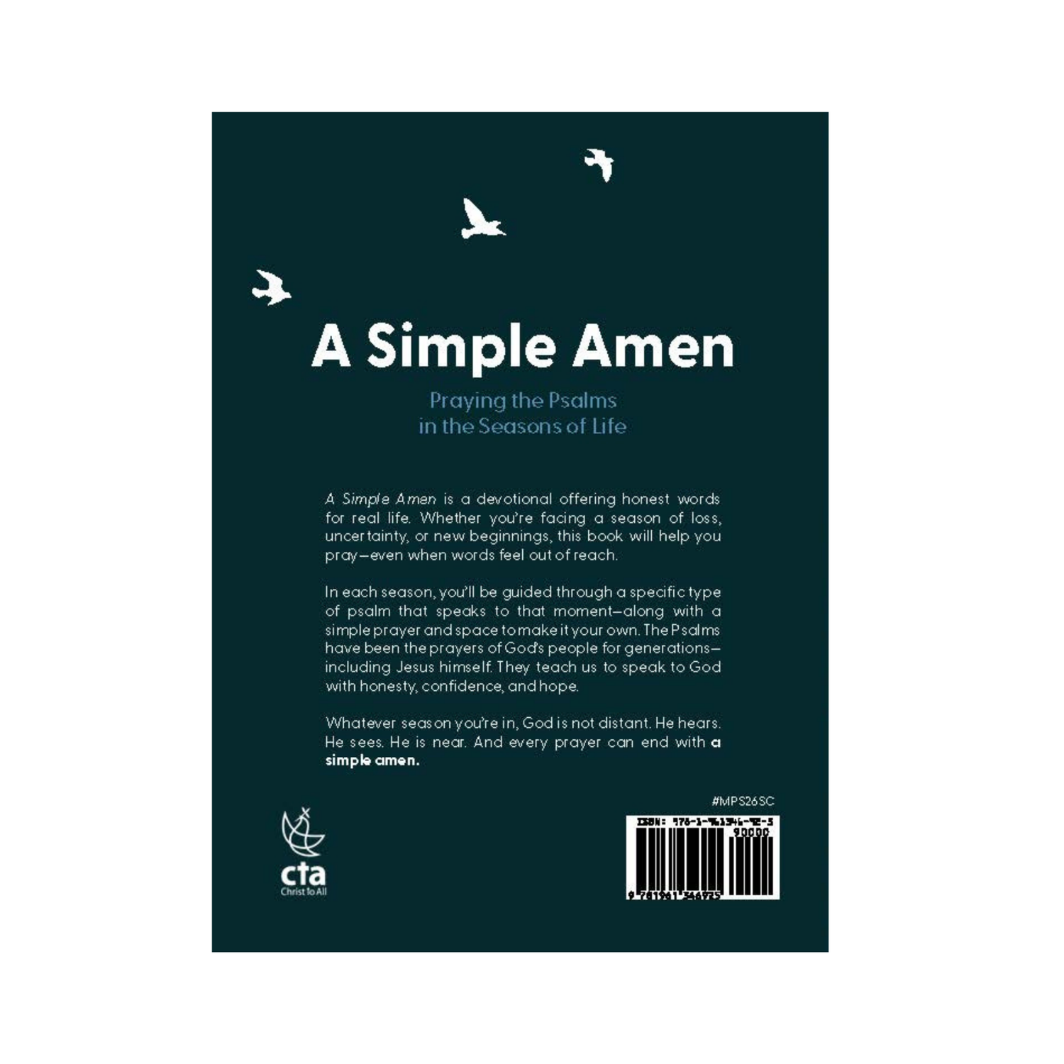 Devotion Book - A Simple Amen: Praying the Psalms in the Seasons of Life