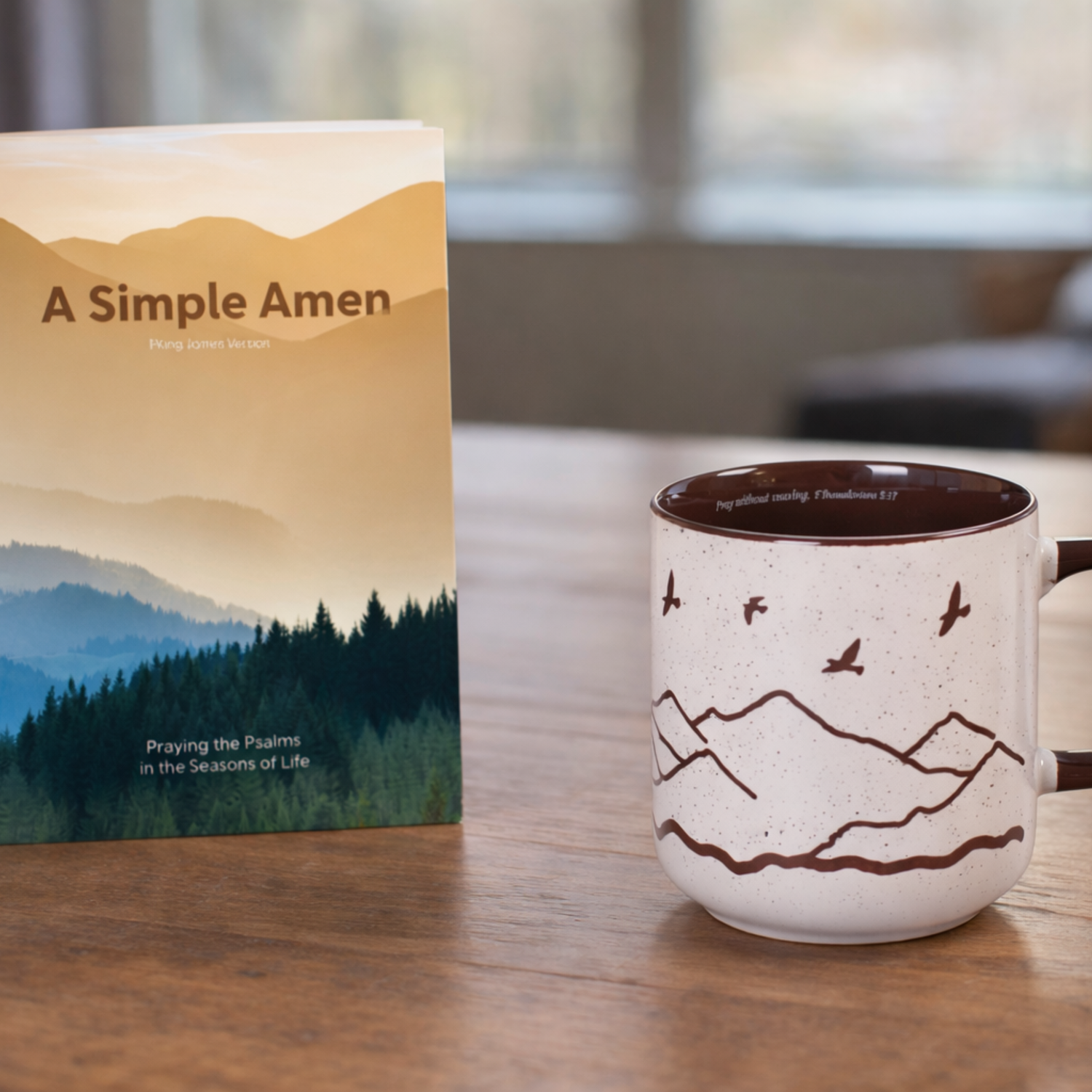 KJV Mug & Book Gift Set - A Simple Amen
