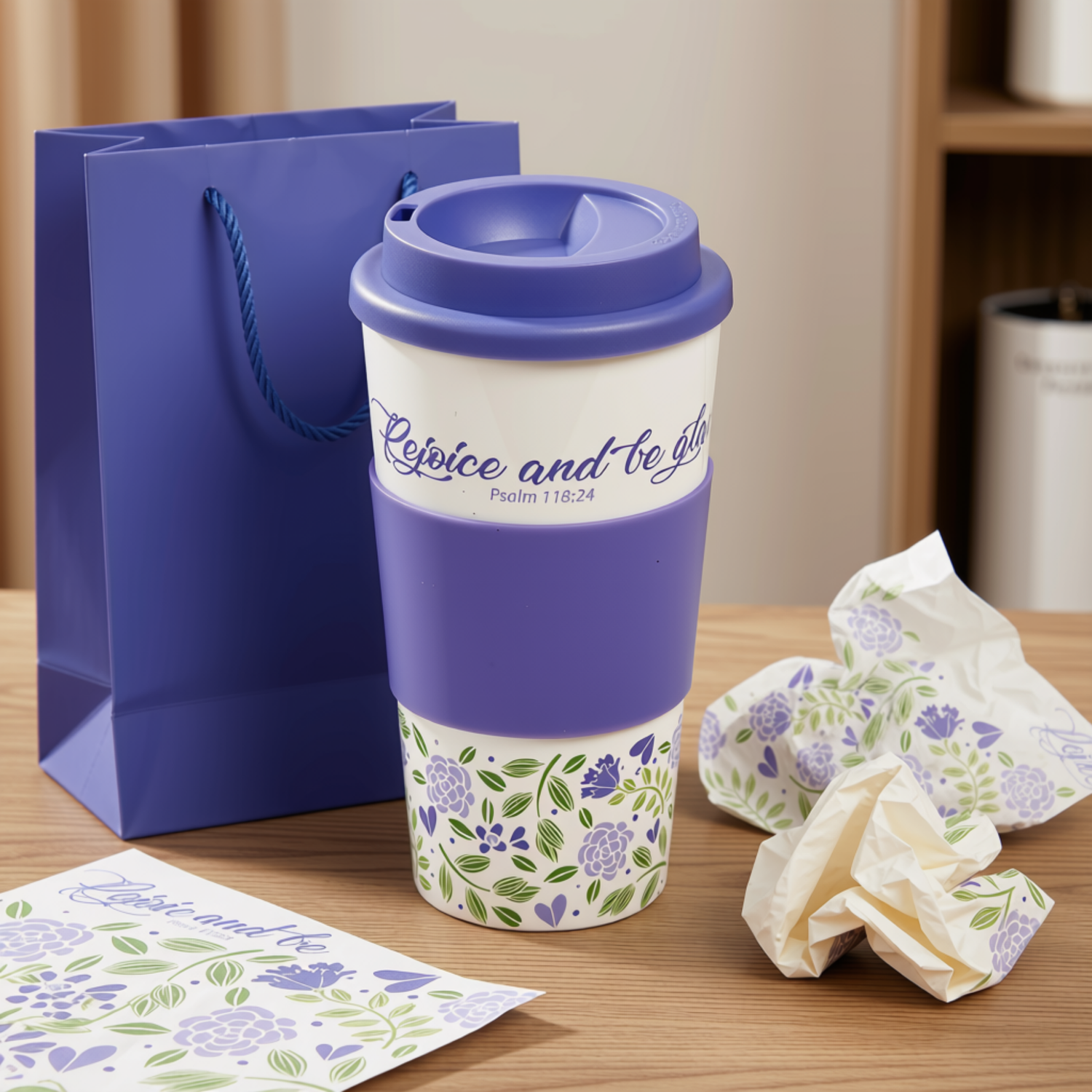 Travel Tumbler - Rejoice and Be Glad Psalm 118:24
