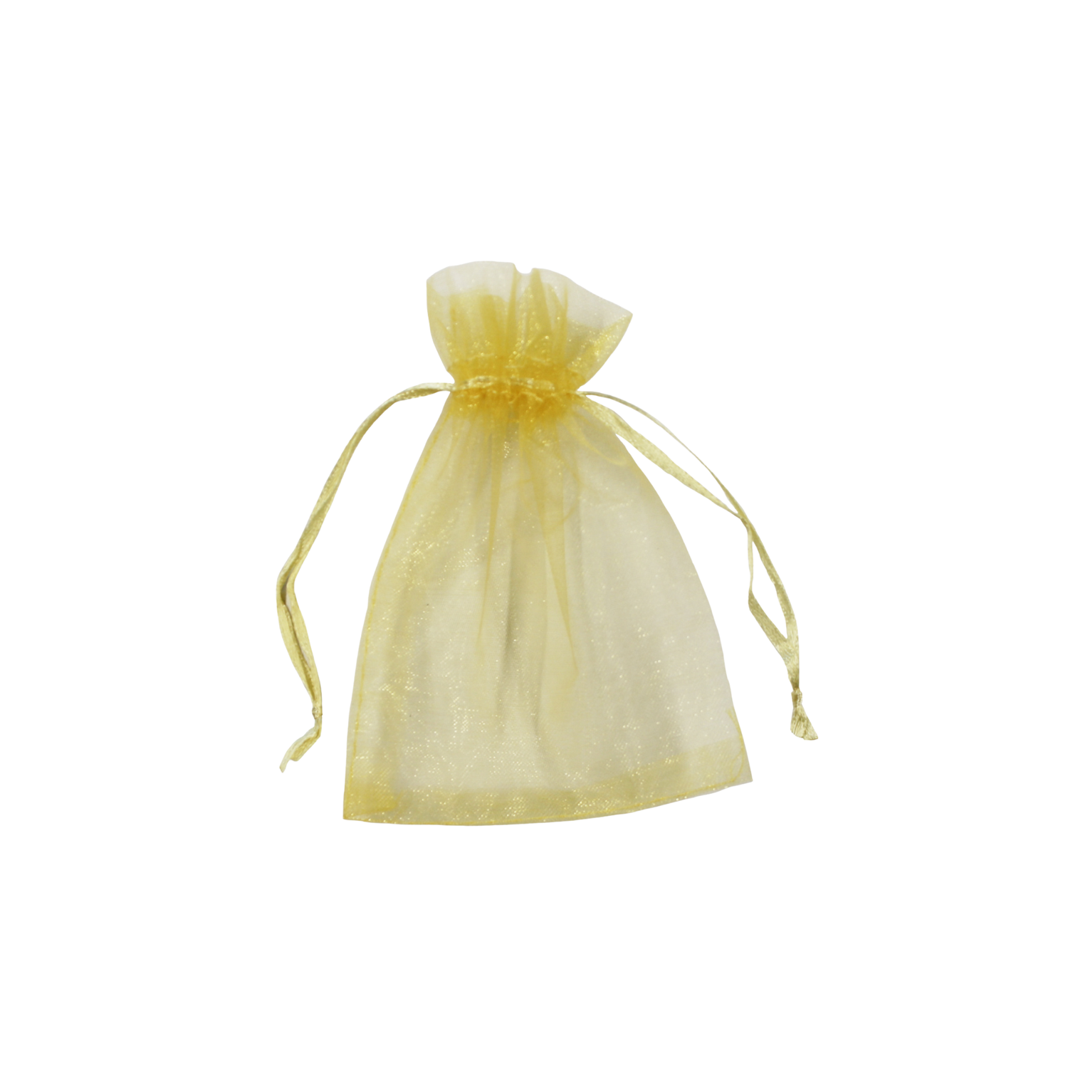 Gold Organza Bag, Small - 6-Pack