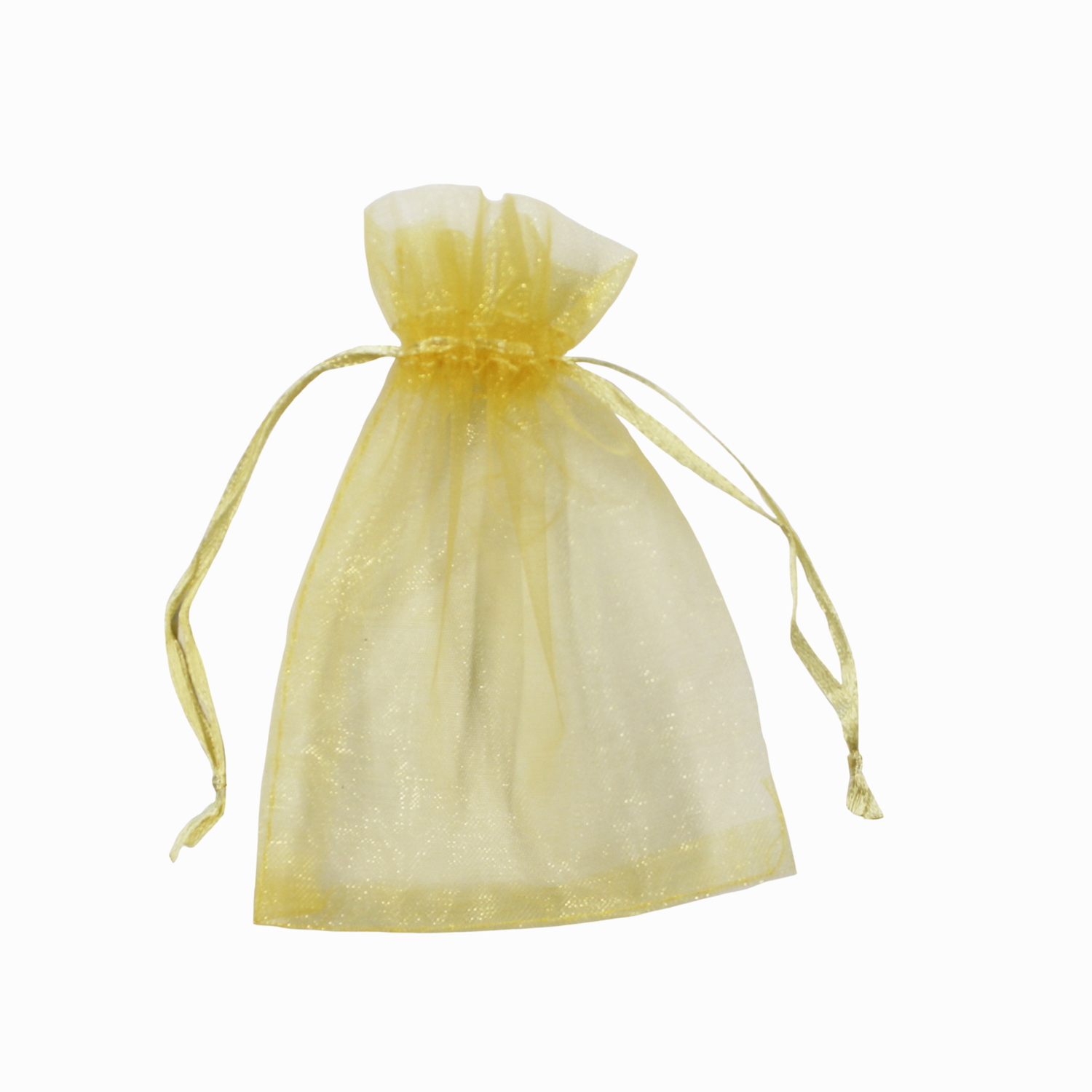 Gold Organza Bag, Tall Small - 6-Pack