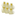 Gold Organza Bag, Tall Small - 6-Pack