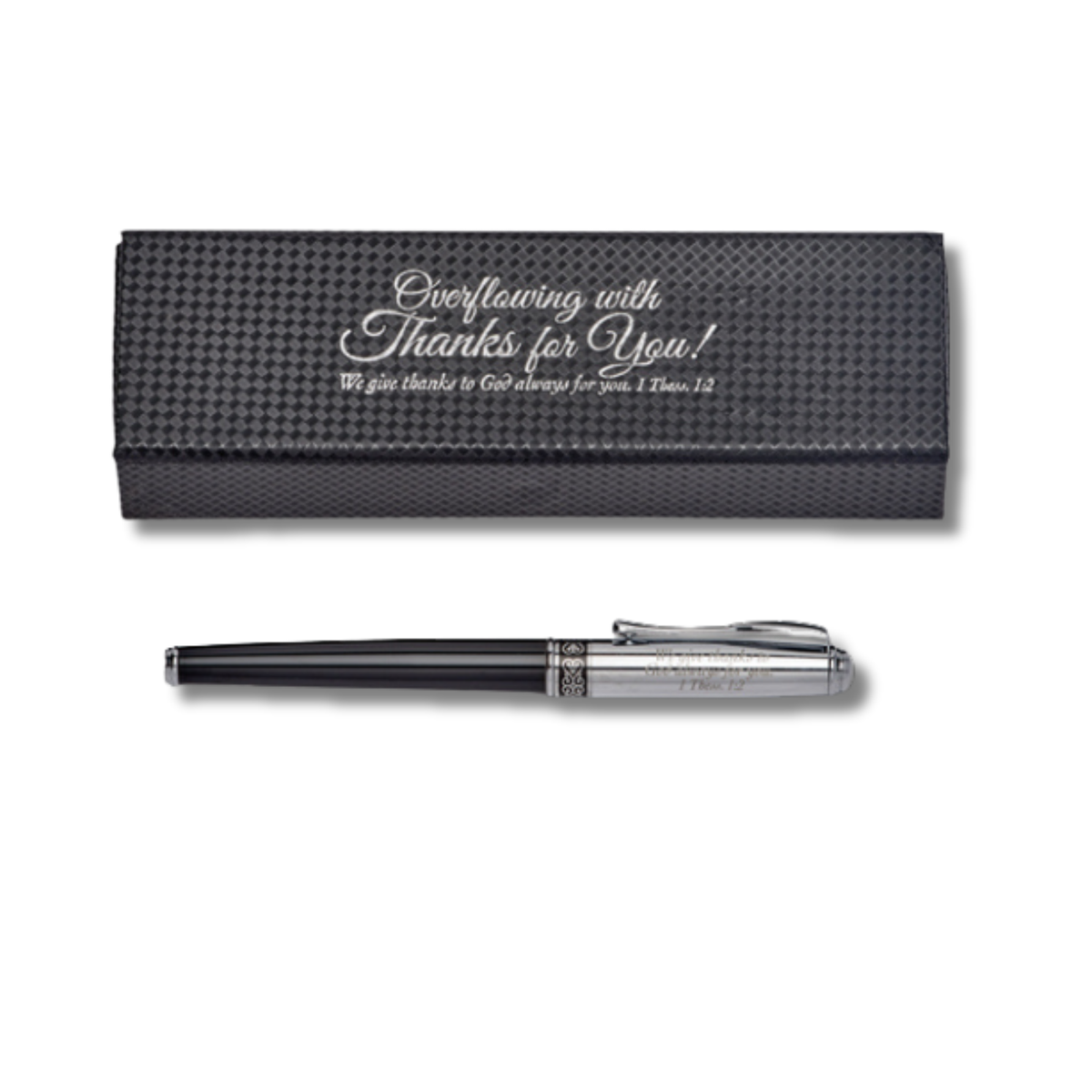 Executive Pen Set in Gift Box - KJV - Overflowing with Thanks