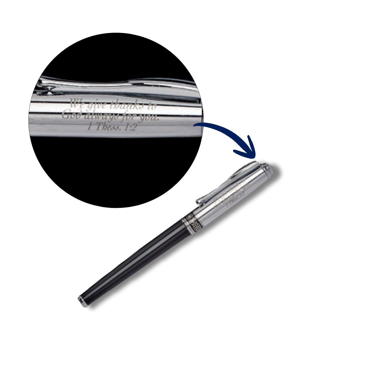 Executive Pen Set in Gift Box - KJV - Overflowing with Thanks