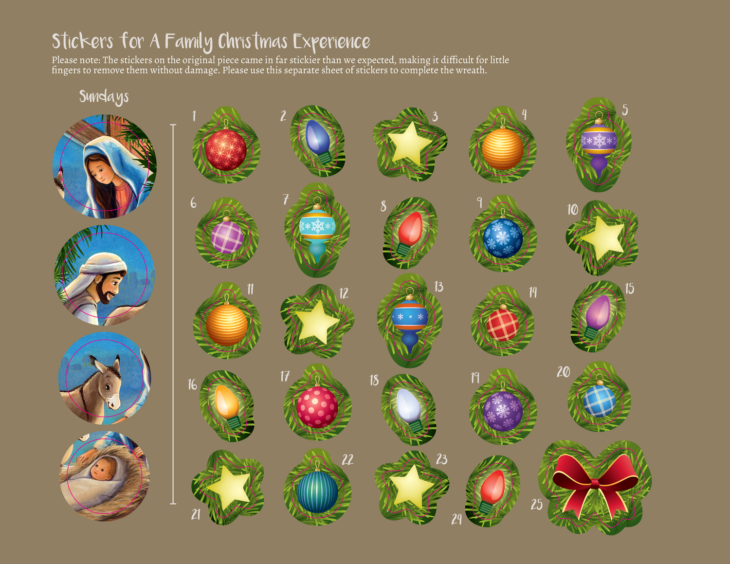 A Family Christmas Experience Countdown Activity - Jesus, the Prince of Peace