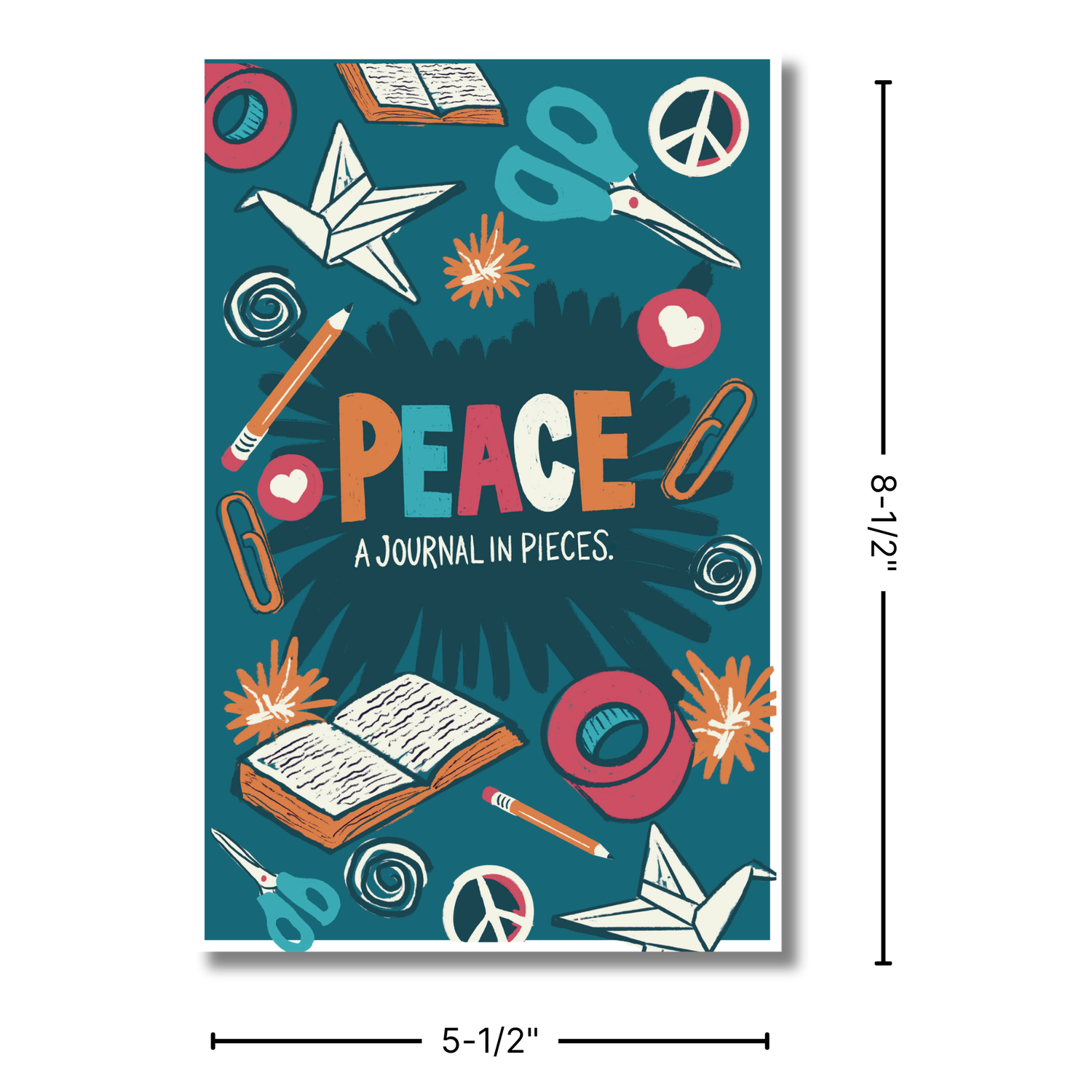 48-page 'Wreck-It' Activity Journal: About Peace