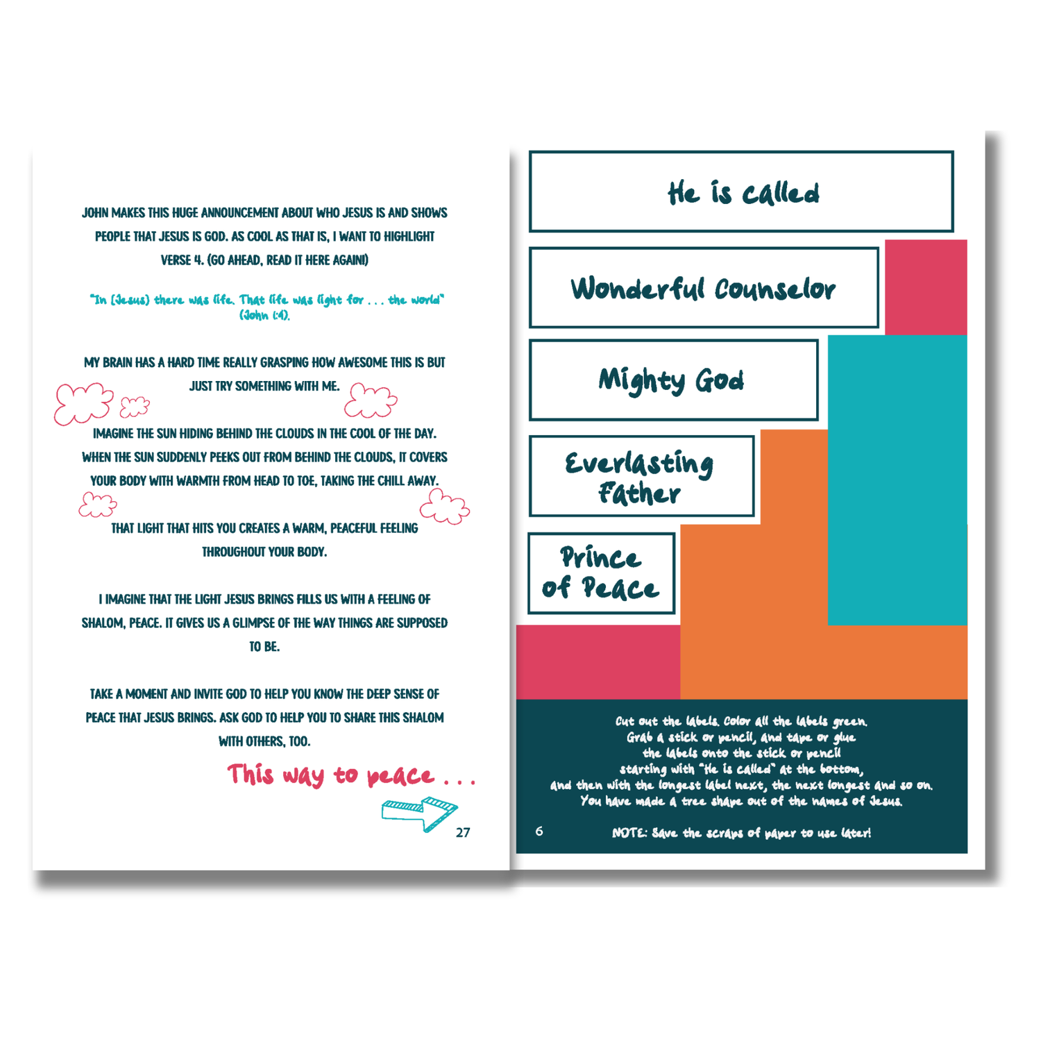 48-page 'Wreck-It' Activity Journal: About Peace