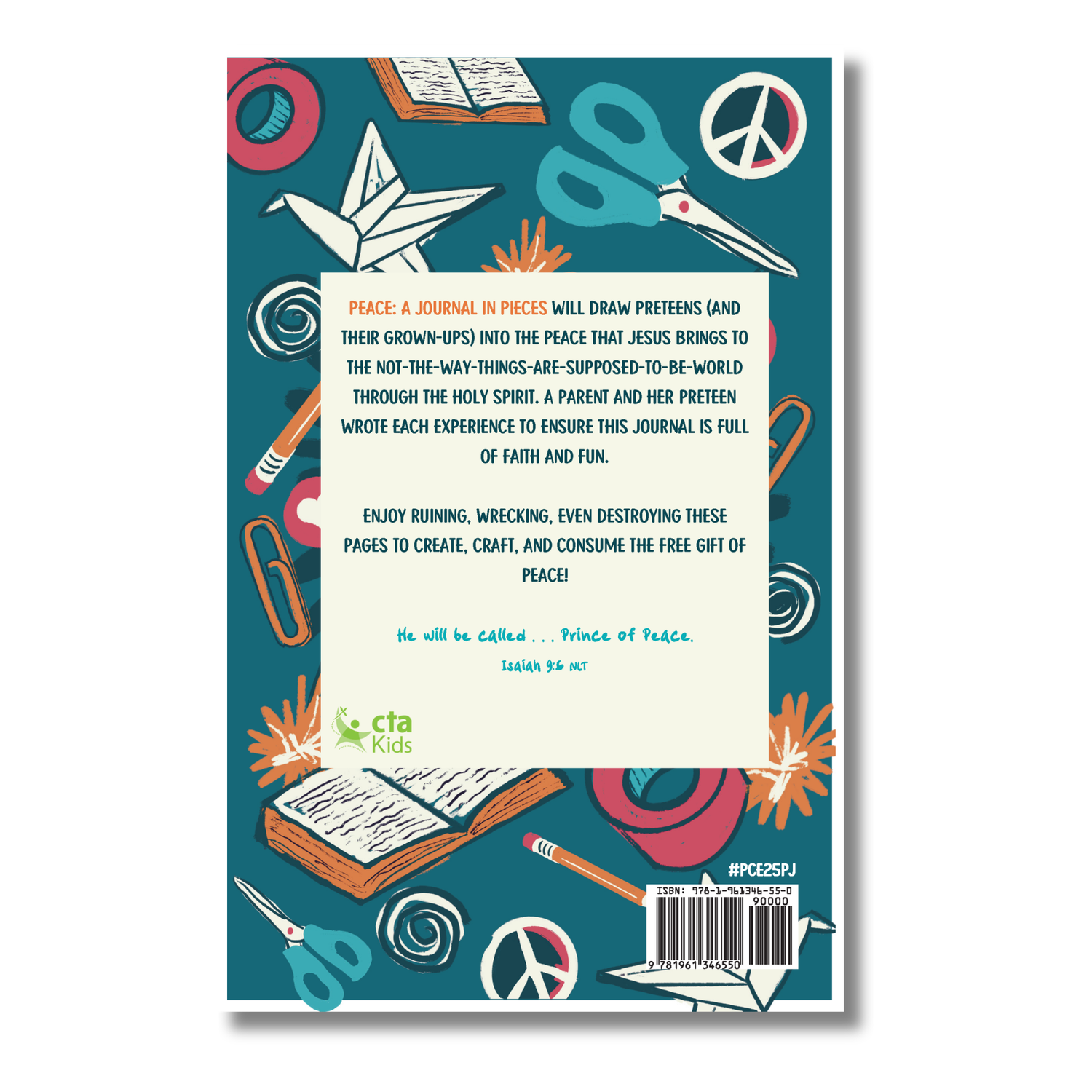 48-page 'Wreck-It' Activity Journal: About Peace