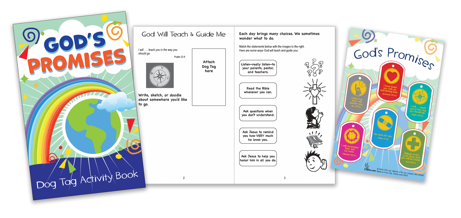 God's Promises Activity Books & Stickers Kit