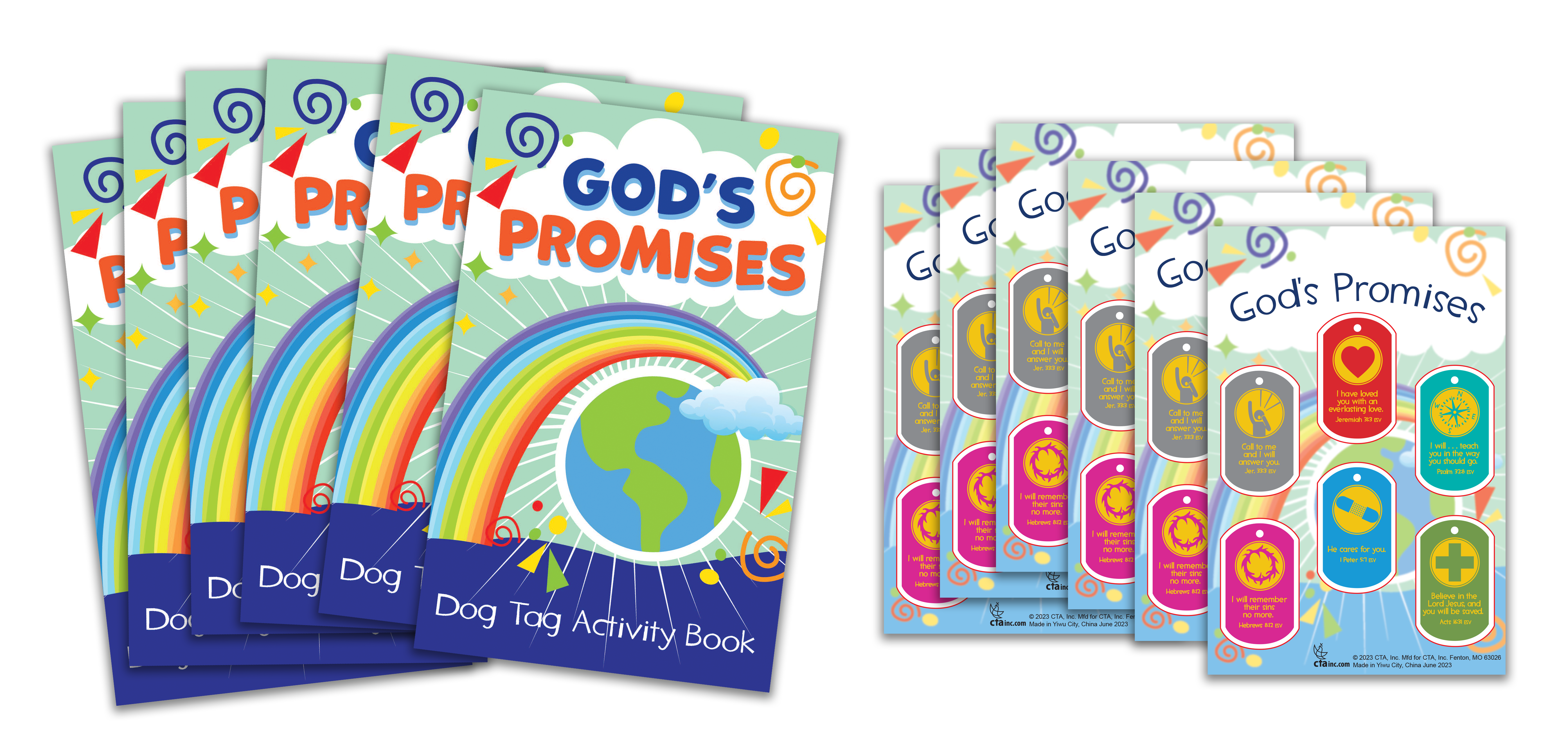 God's Promises Activity Books & Stickers Kit