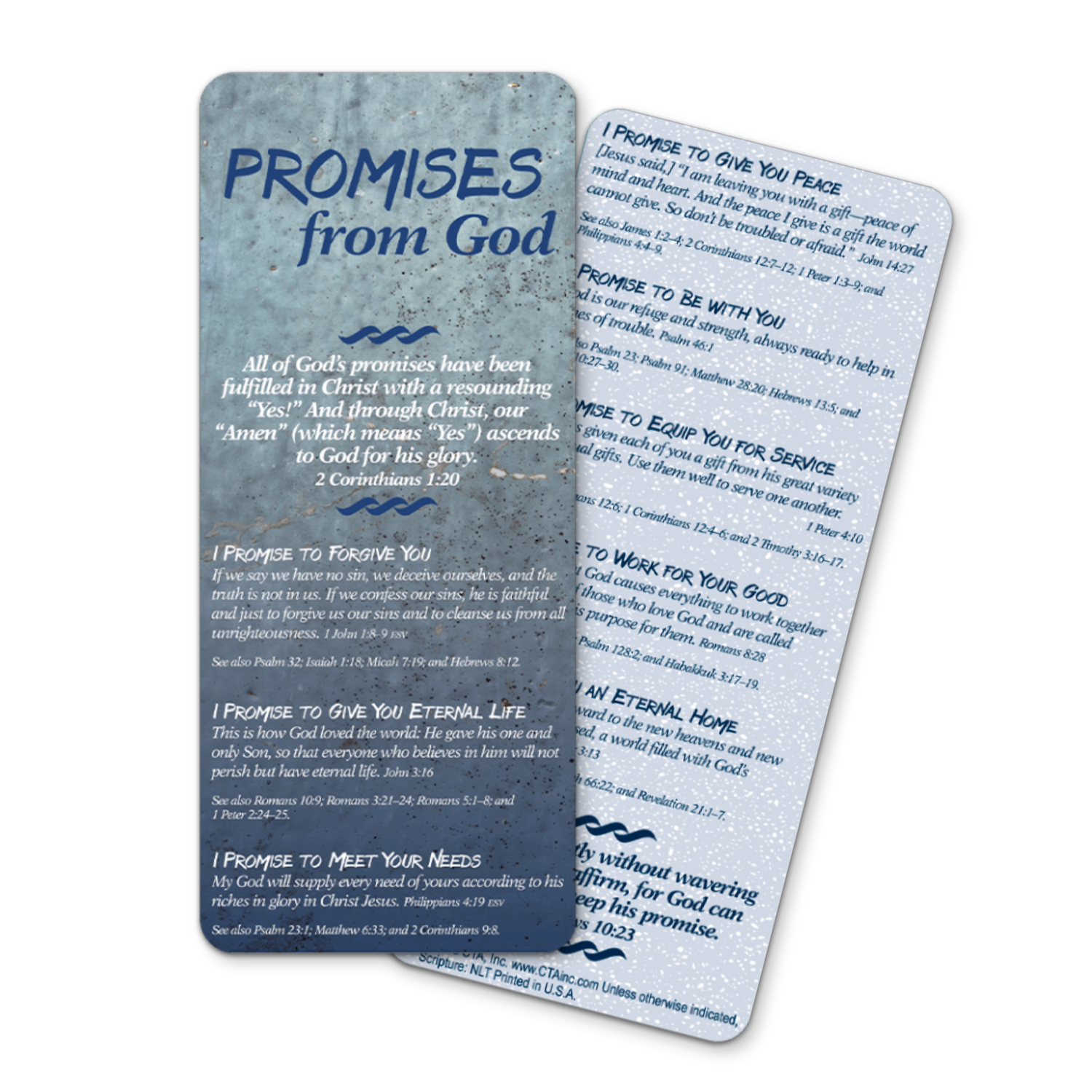 Promises from God Bible Reference Card