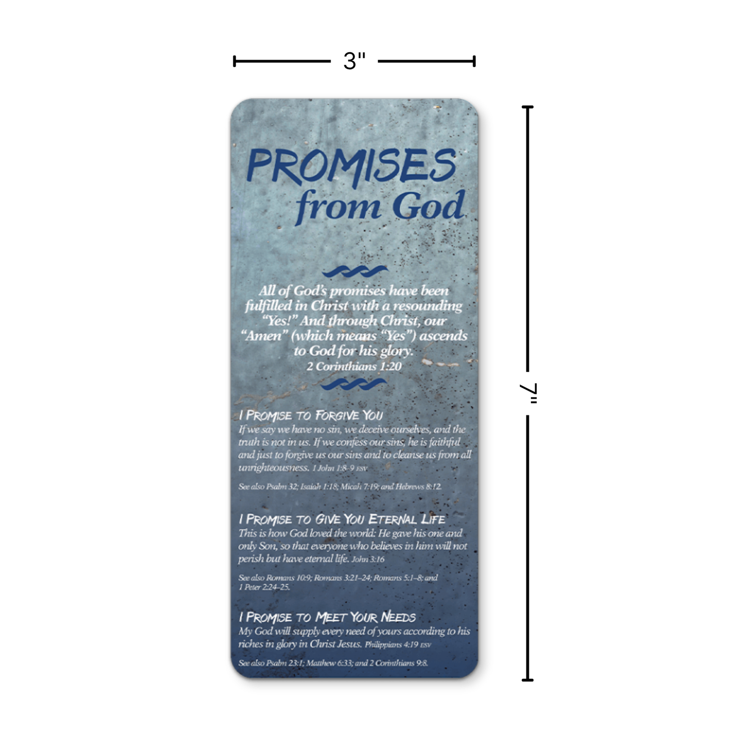 Promises from God Bible Reference Card