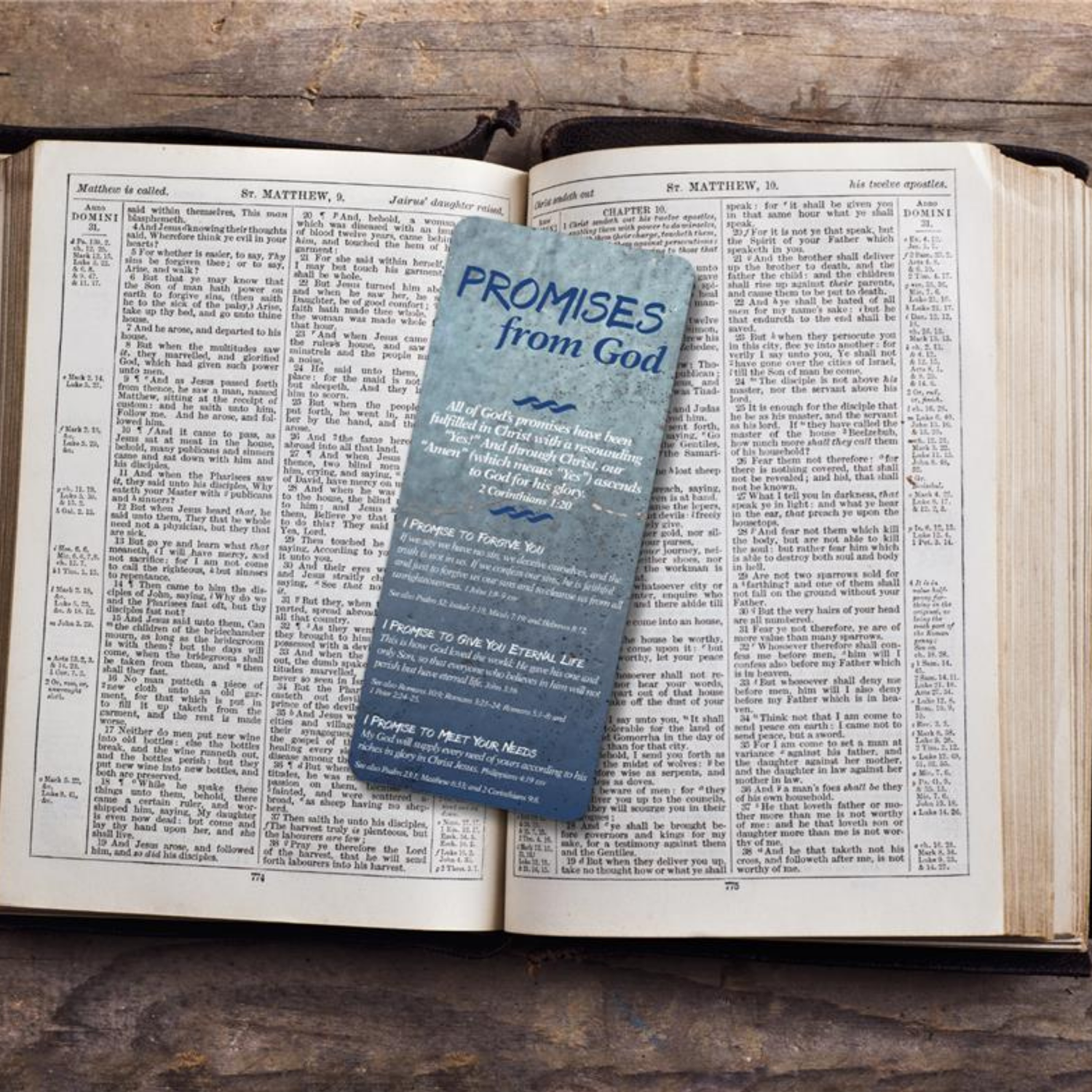 Promises from God Bible Reference Card