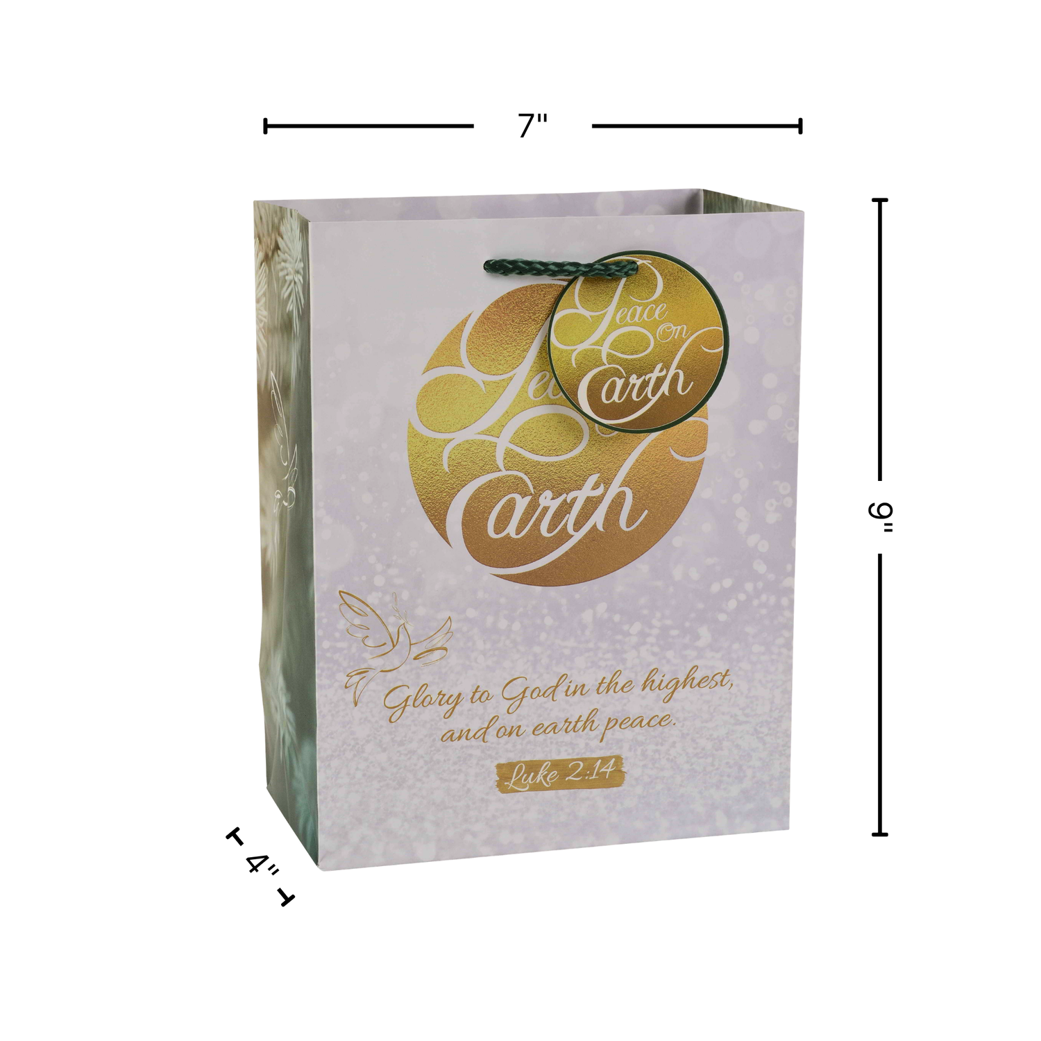 Christmas Gift Bag & Tag - Peace On Earth
