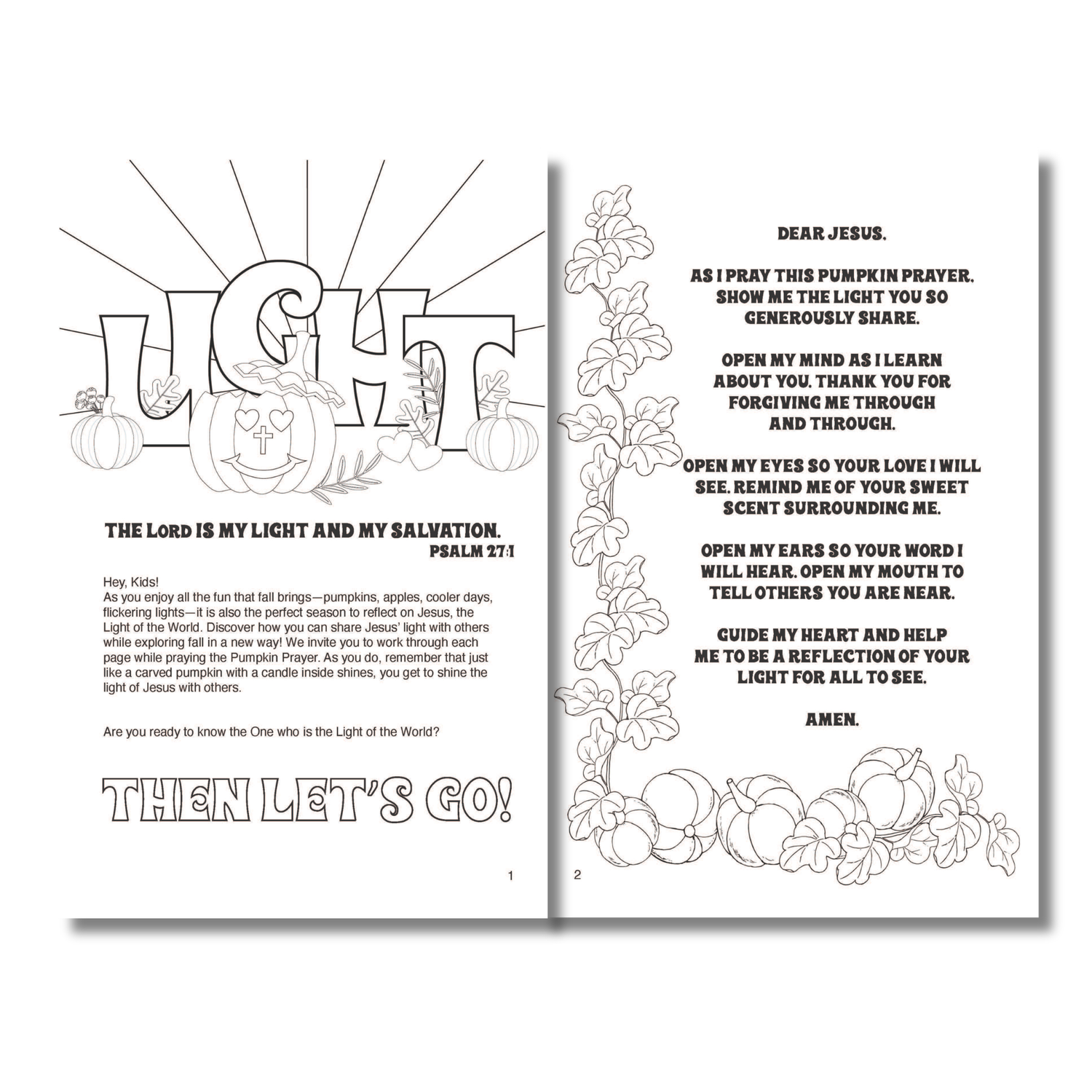 Activity Book - Pumpkin Prayer