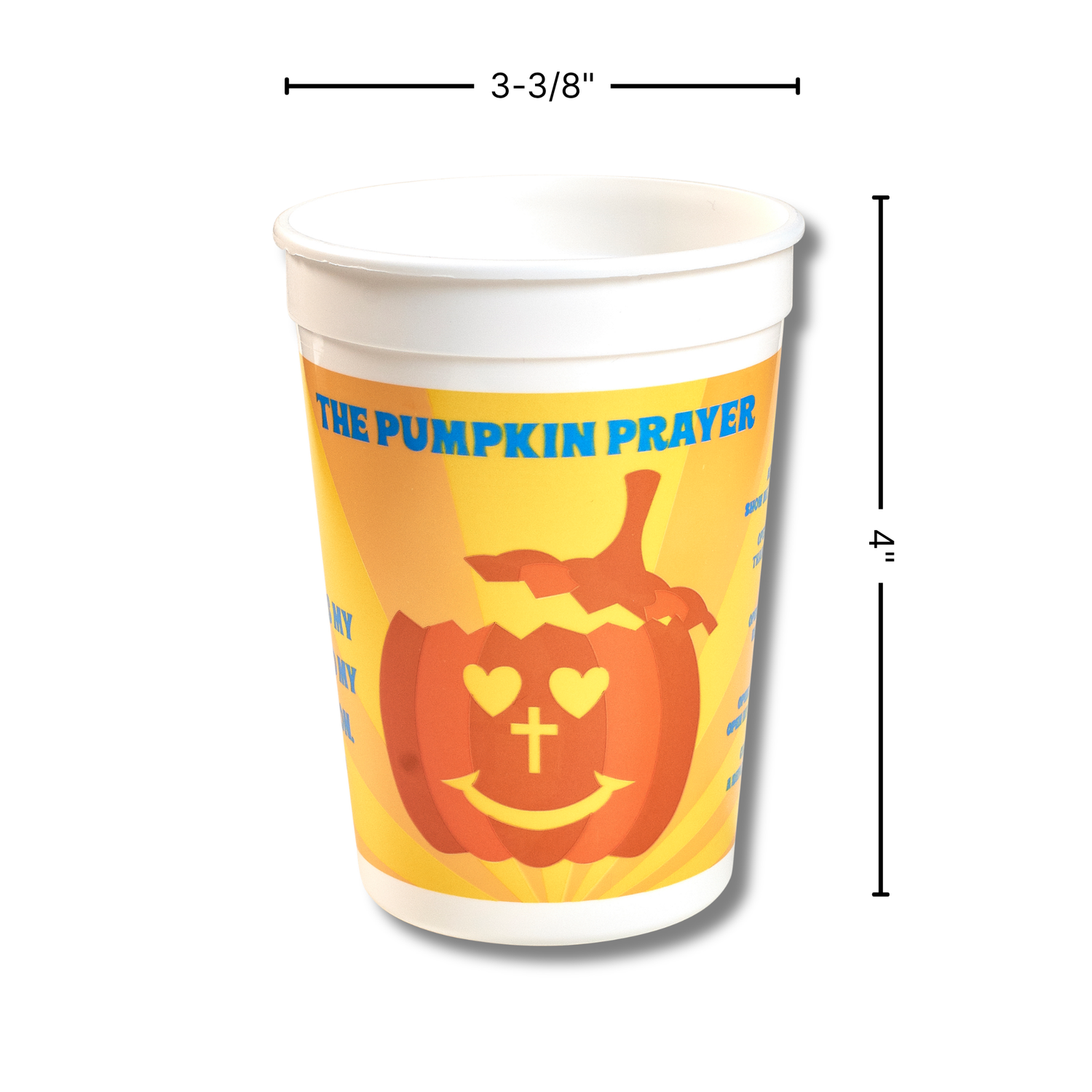 12oz Plastic Tumbler - Pumpkin Prayer