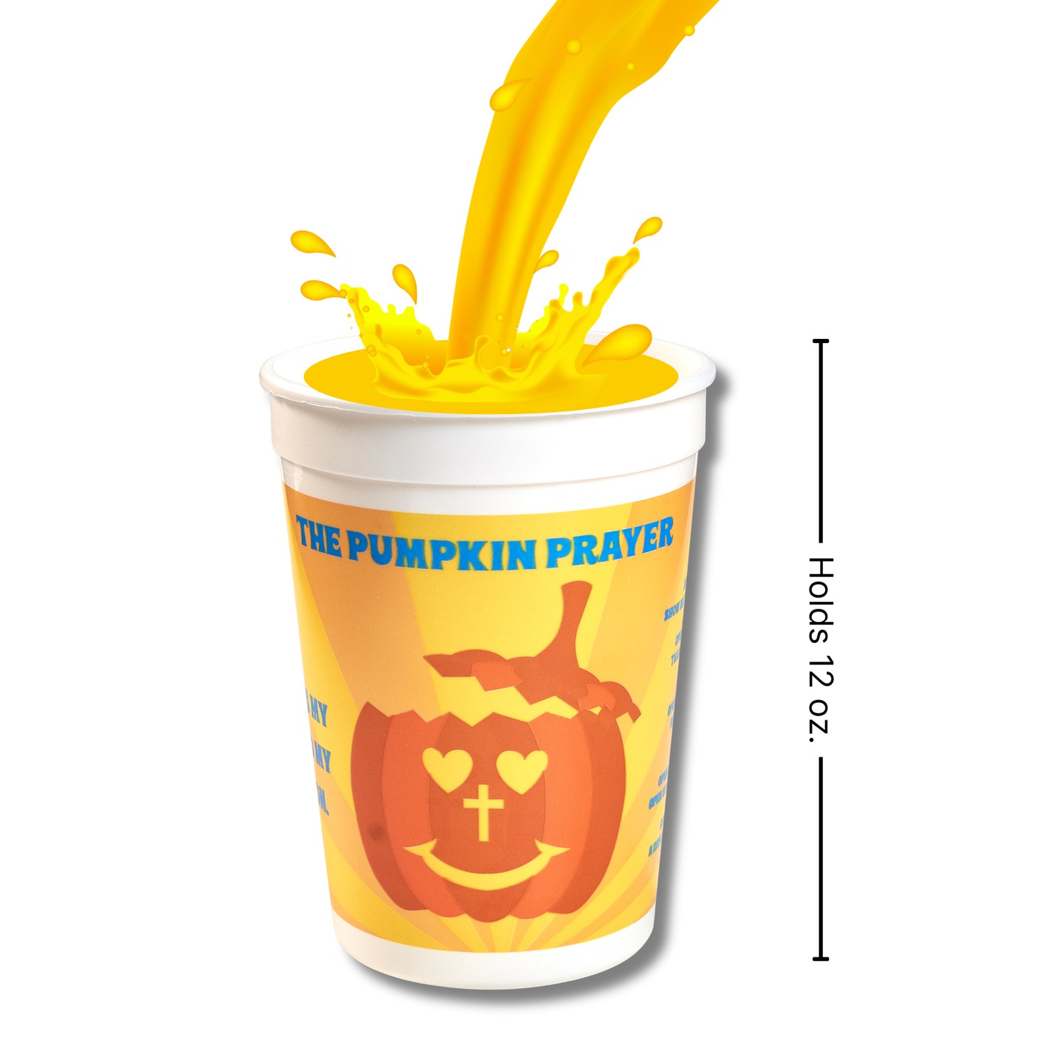 12oz Plastic Tumbler - Pumpkin Prayer
