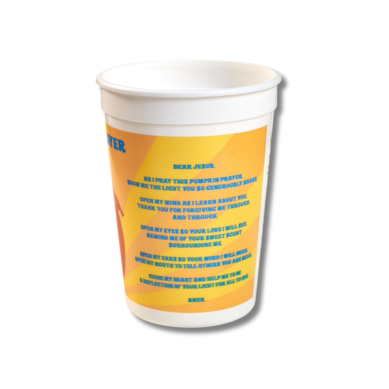 12oz Plastic Tumbler - Pumpkin Prayer