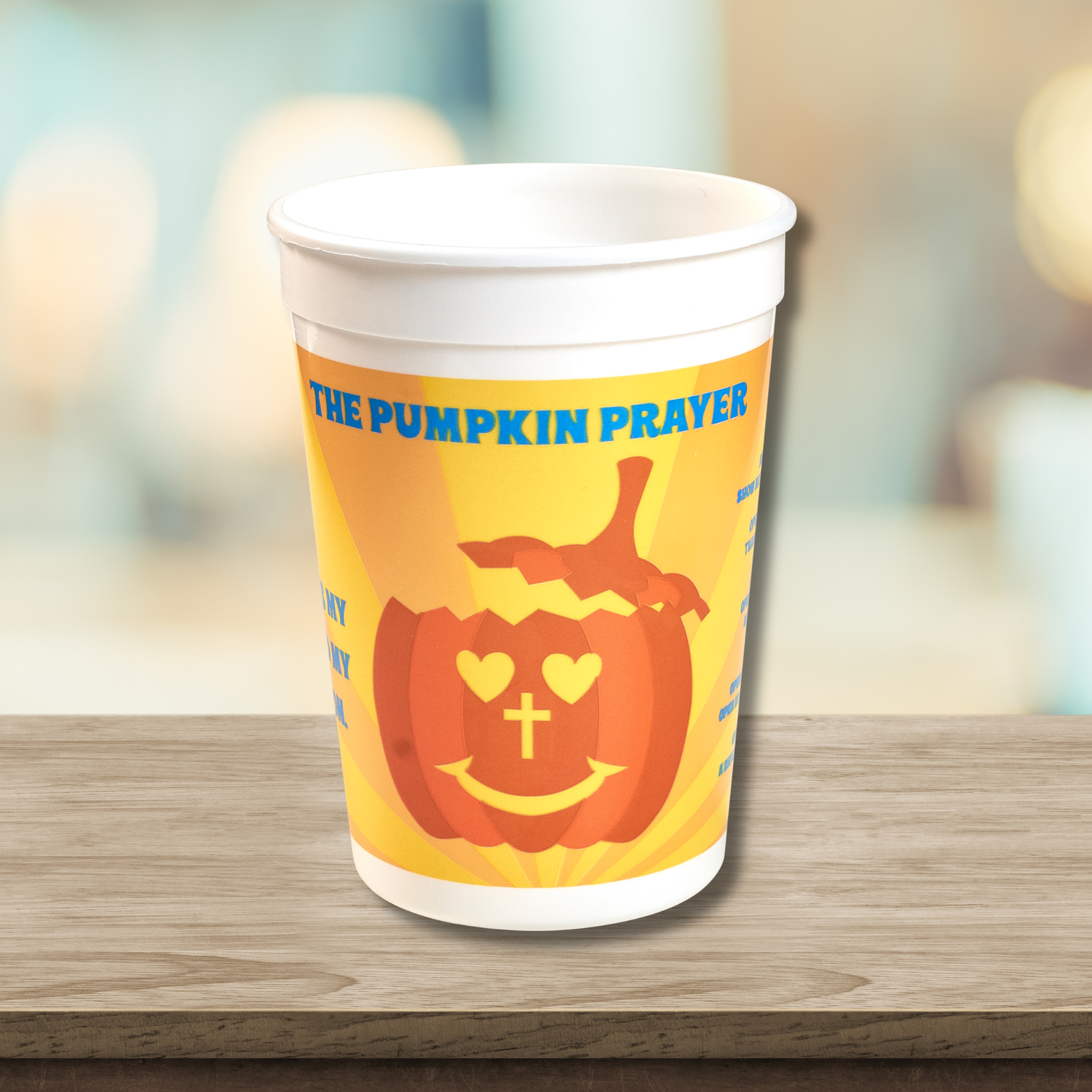 12oz Plastic Tumbler - Pumpkin Prayer
