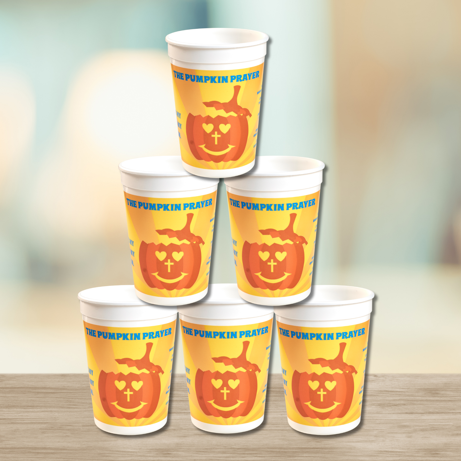 12oz Plastic Tumbler - Pumpkin Prayer