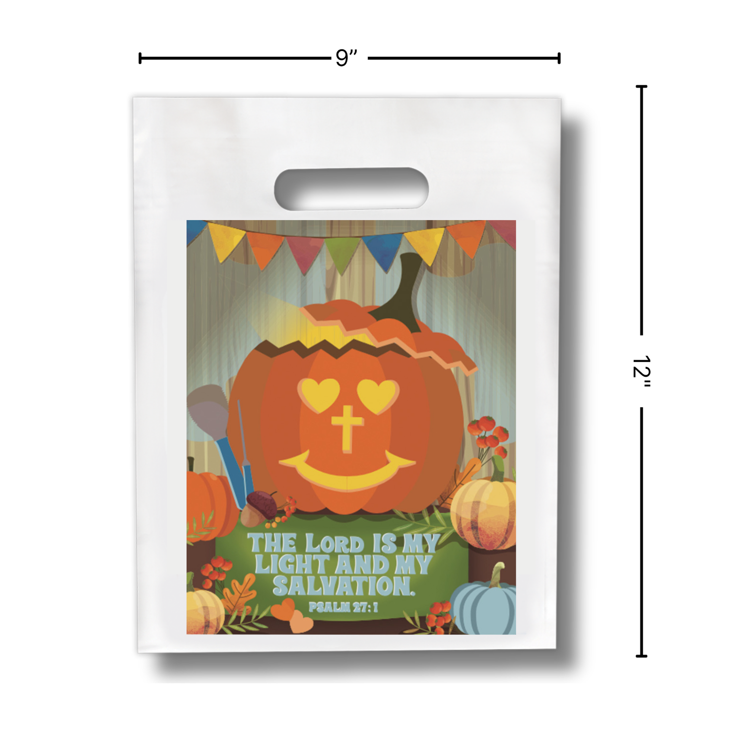 9" x 12" Goodie Bags (12 Pack) - Pumpkin Prayer