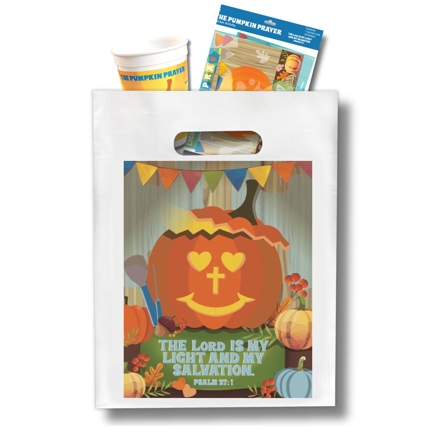 9" x 12" Goodie Bags (12 Pack) - Pumpkin Prayer