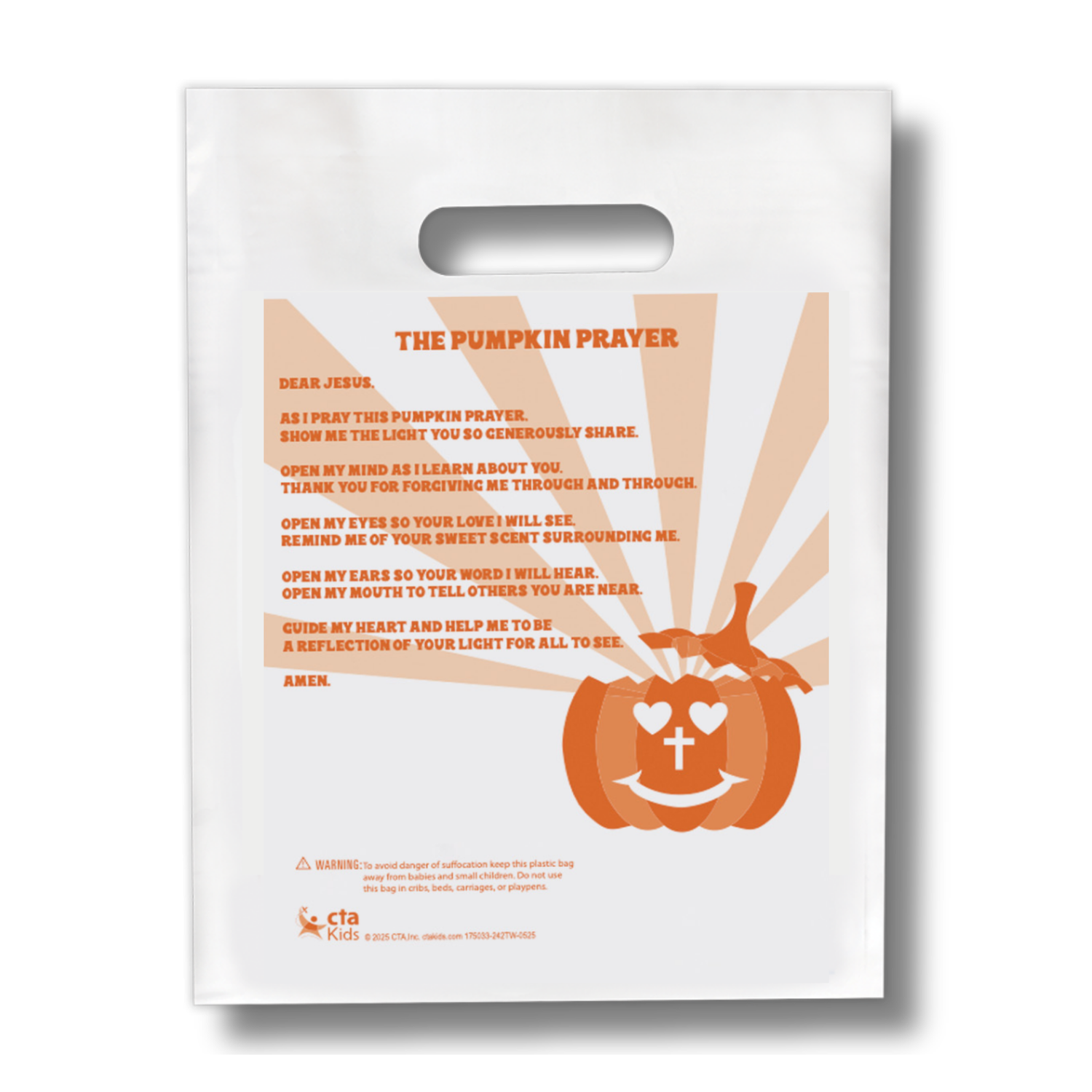 9" x 12" Goodie Bags (12 Pack) - Pumpkin Prayer