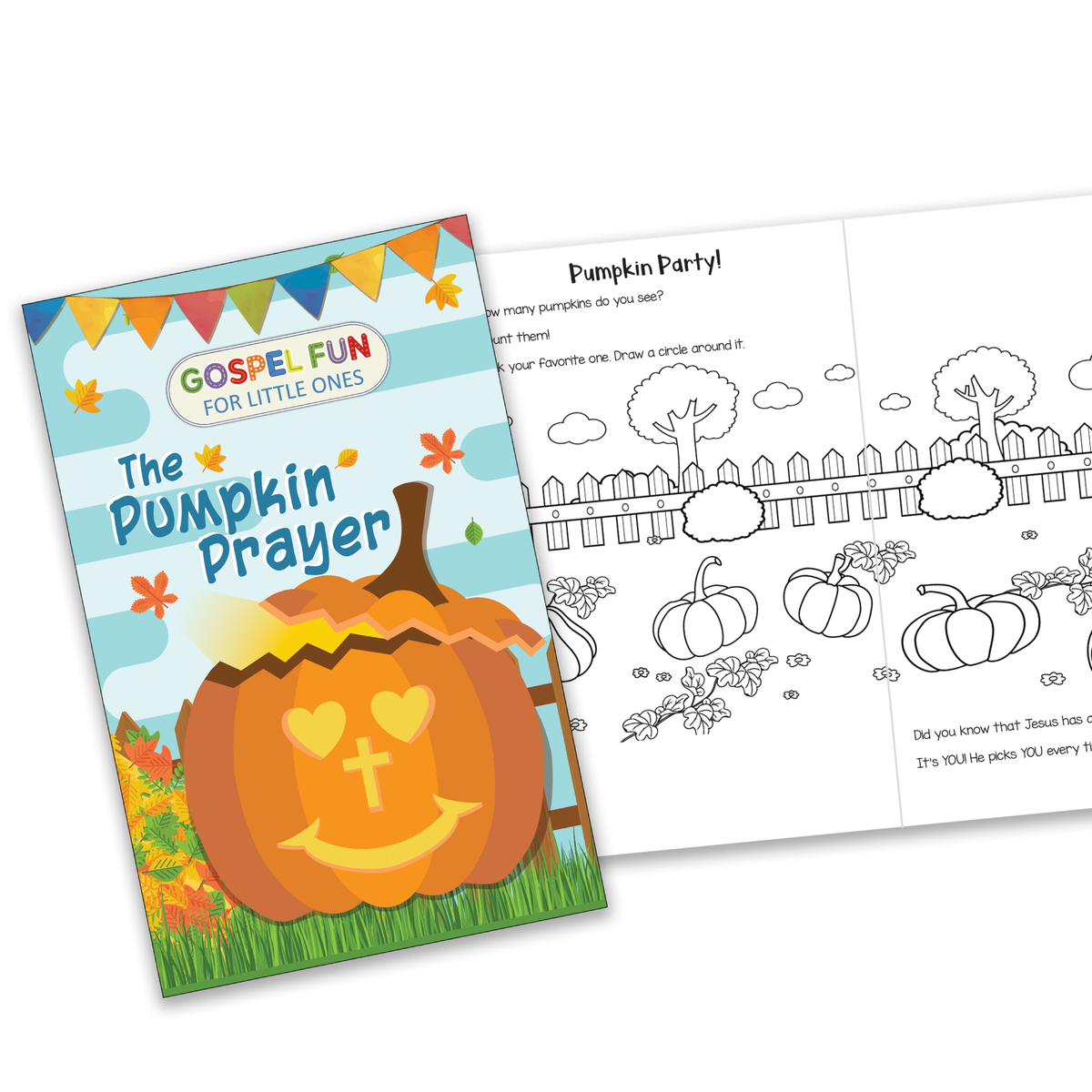 Gospel Fun for Little Ones Activity Booklet for Preschoolers - KJV - Pumpkin Prayer