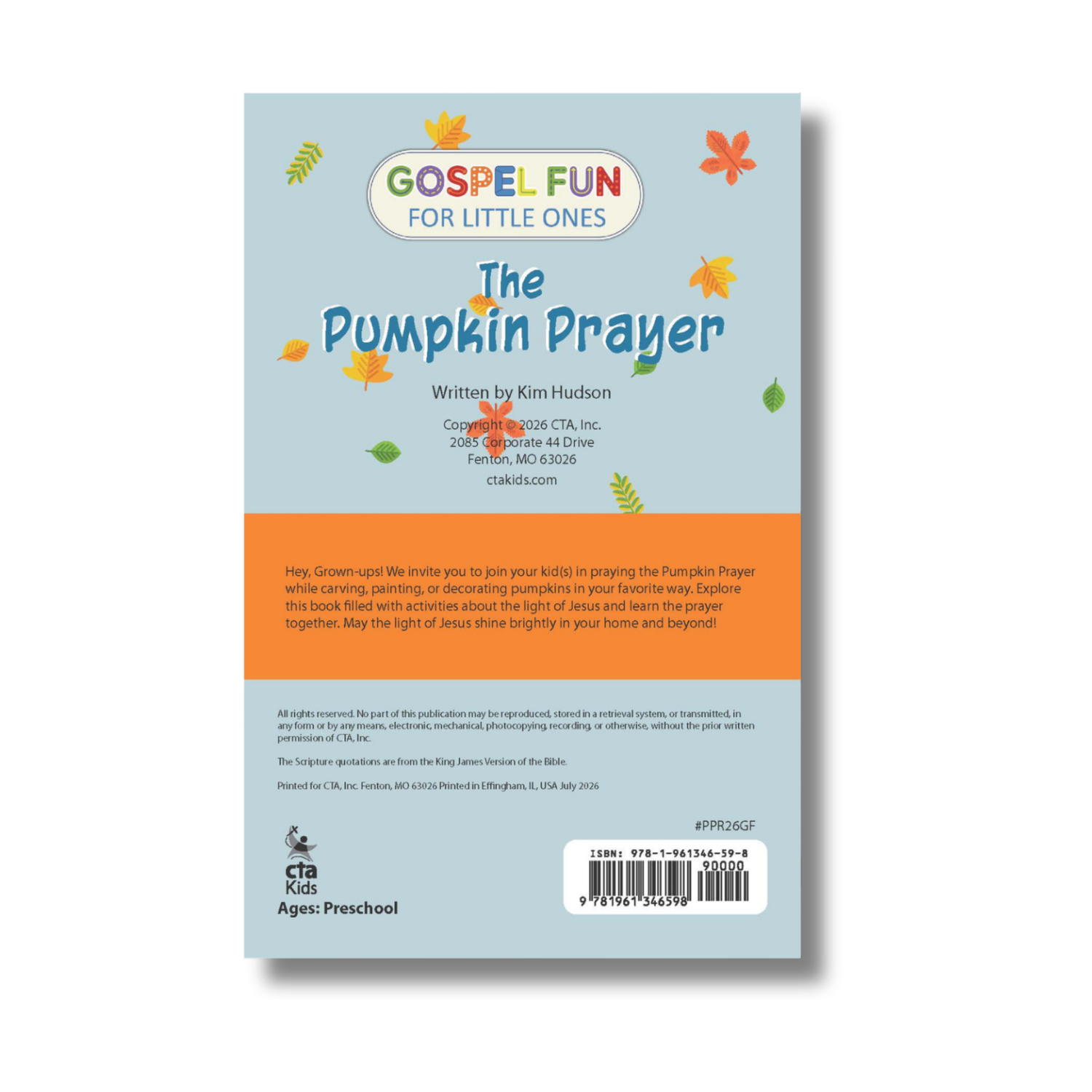 Gospel Fun for Little Ones - The Pumpkin Prayer