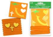 Build-Your-Own Craft Stick Pumpkin Face - Pumpkin Prayer
