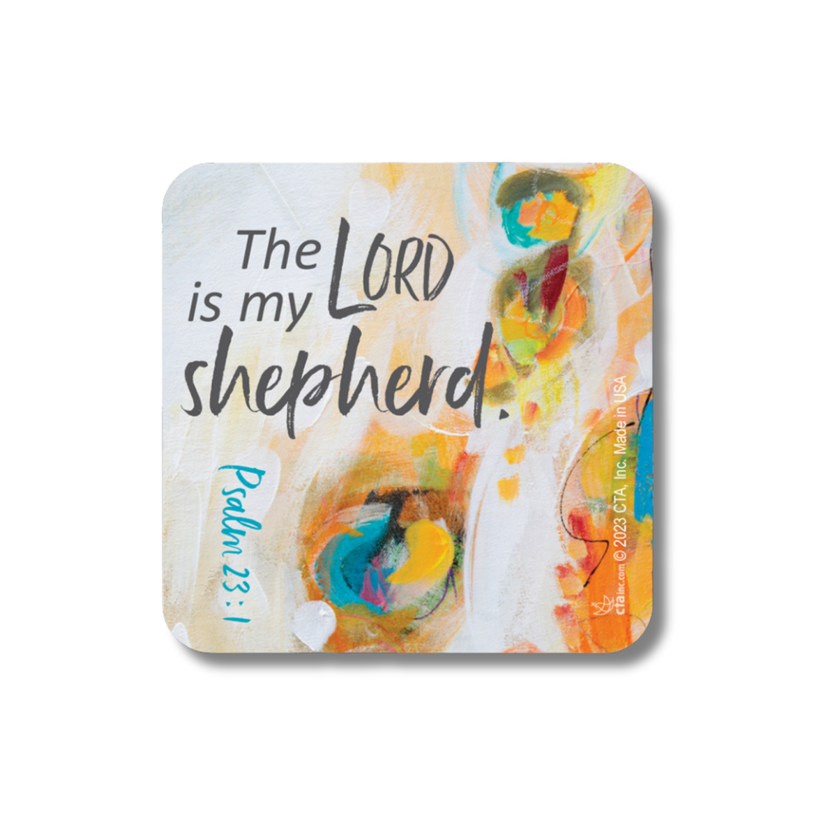 2-1/2" Square Magnet - KJV - Psalm 23