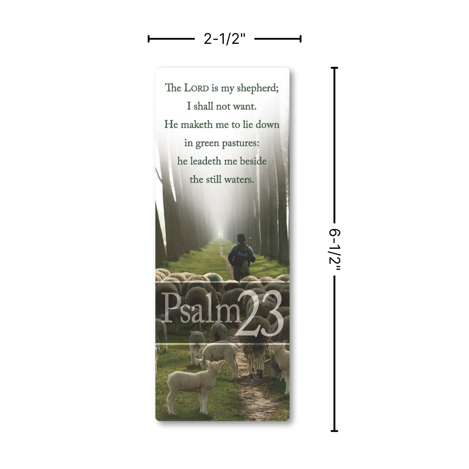 6" Bookmark - Psalm 23 KJV