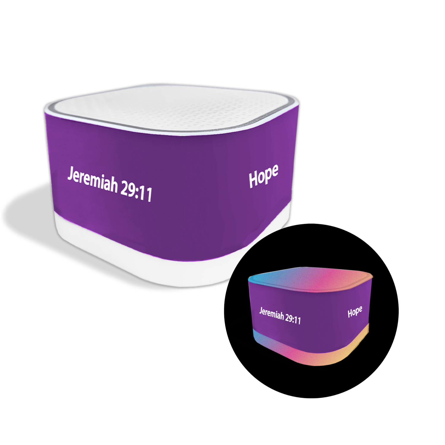 Light Up Bluetooth Speaker - Jeremiah Purple